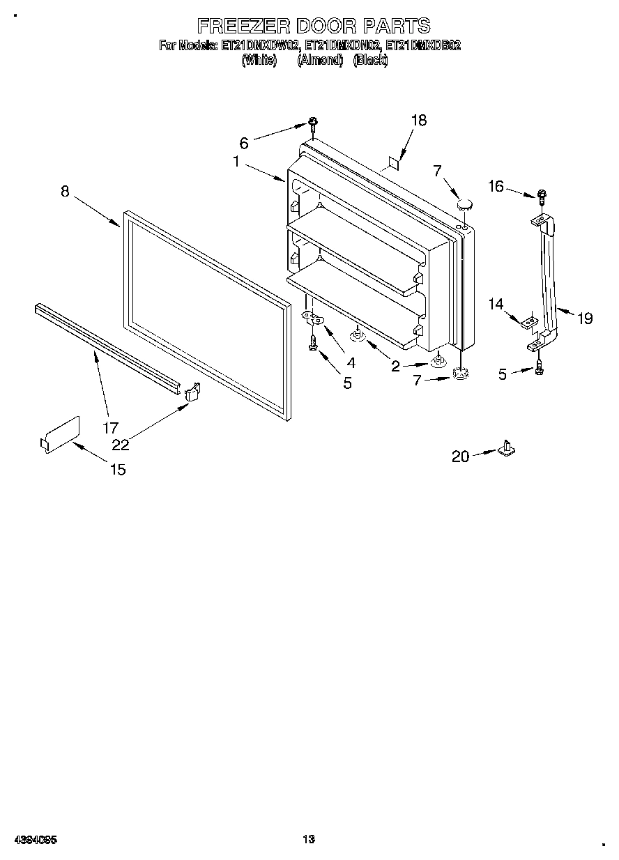 07 - FREEZER DOOR, LIT/OPTIONAL