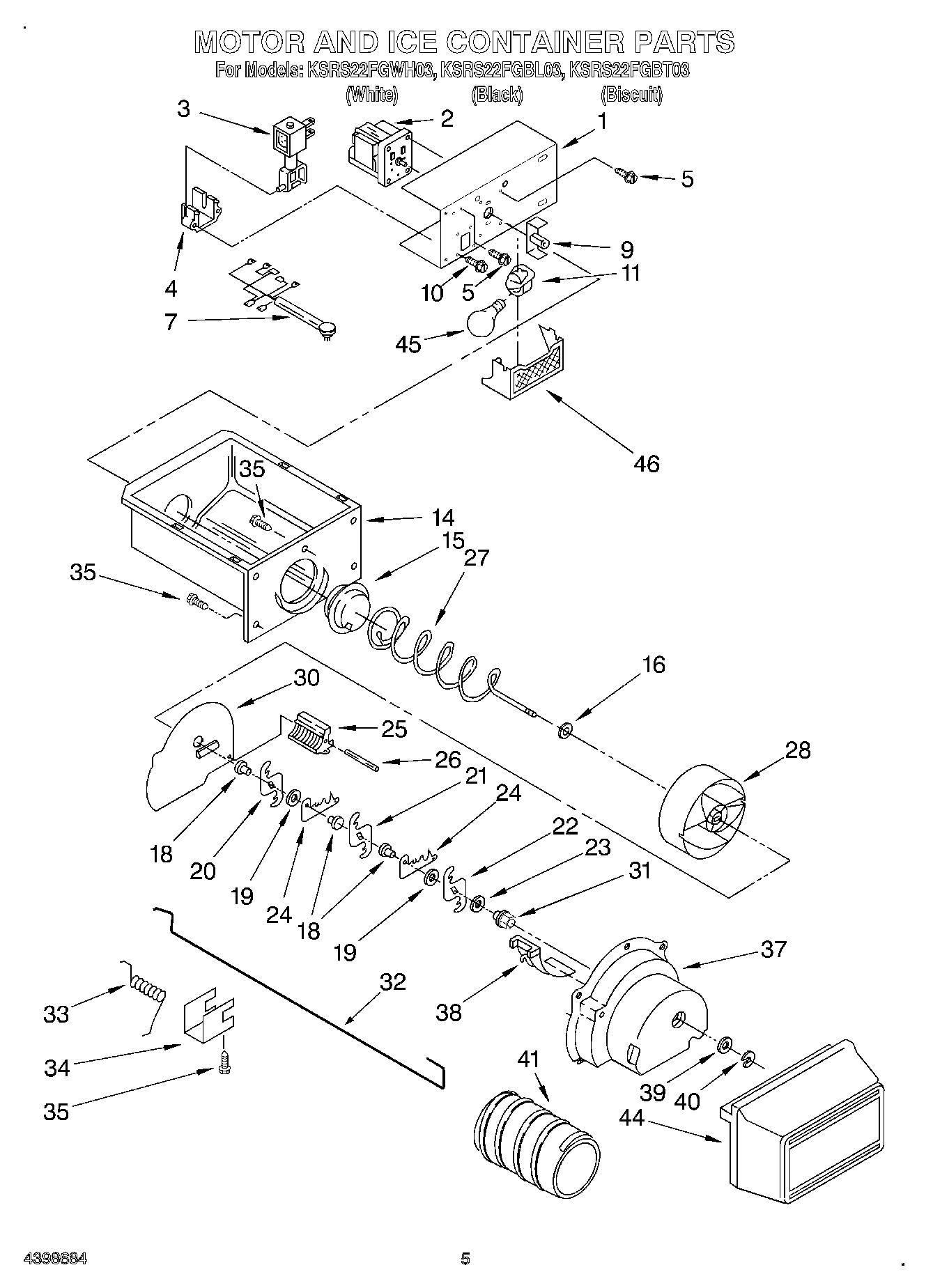 04 - MOTOR AND ICE CONTAINER