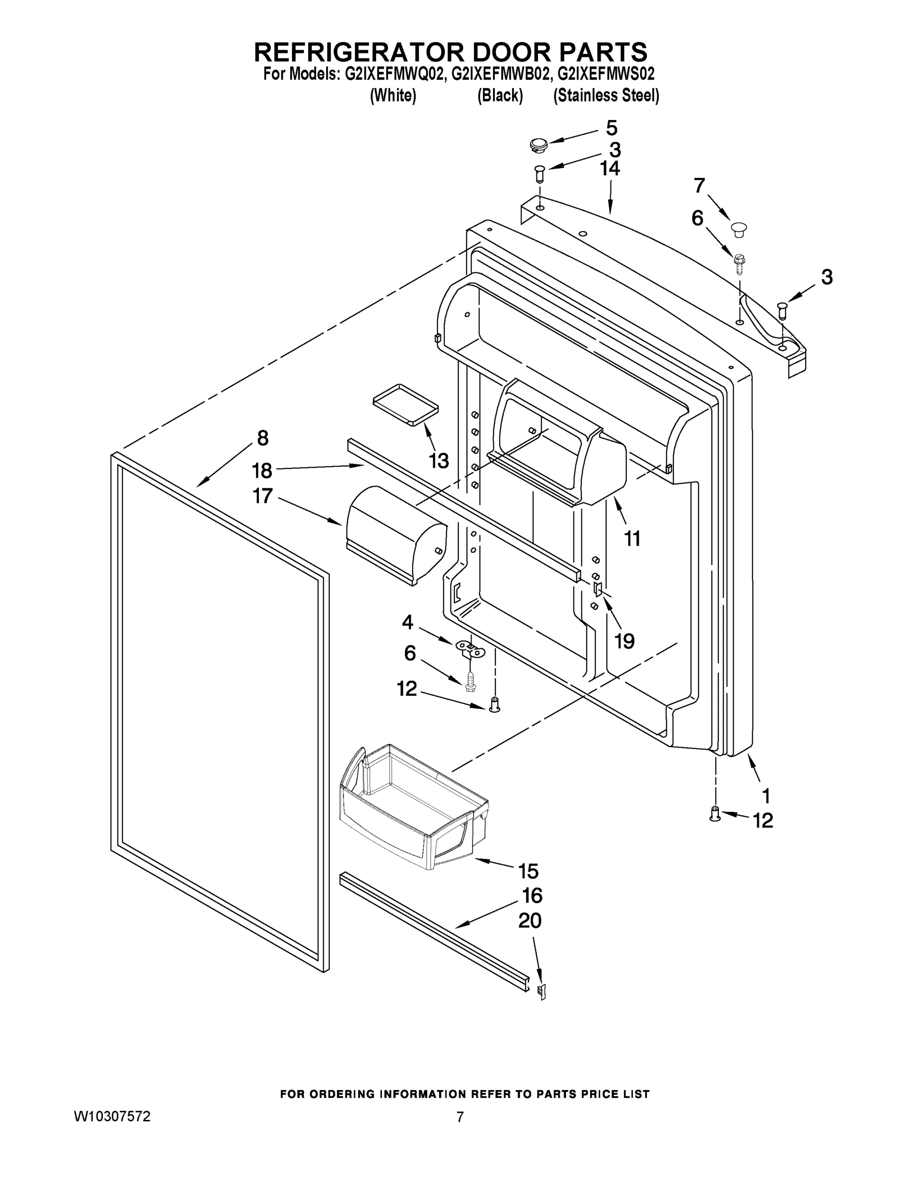 04 - REFRIGERATOR DOOR PARTS