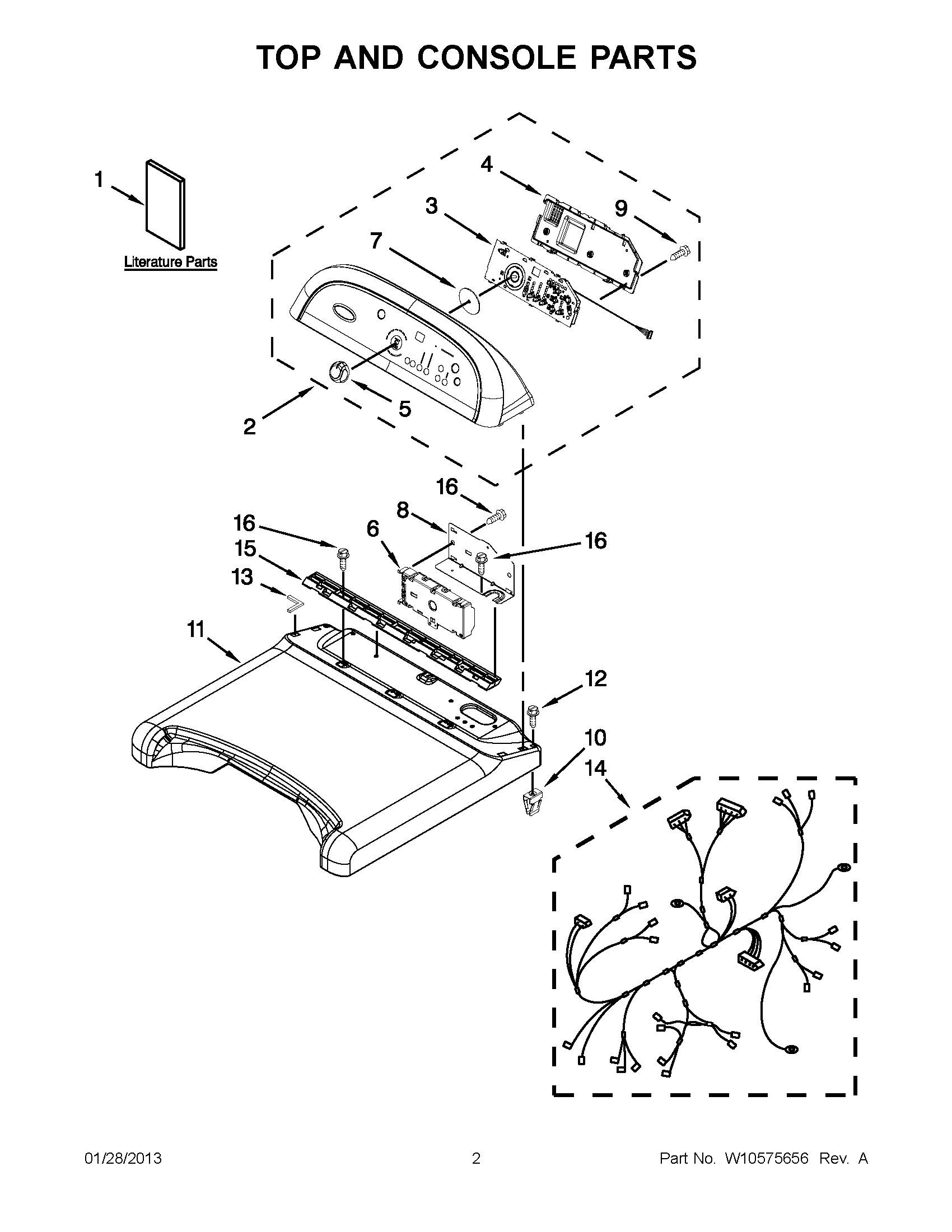 01 - TOP AND CONSOLE PARTS