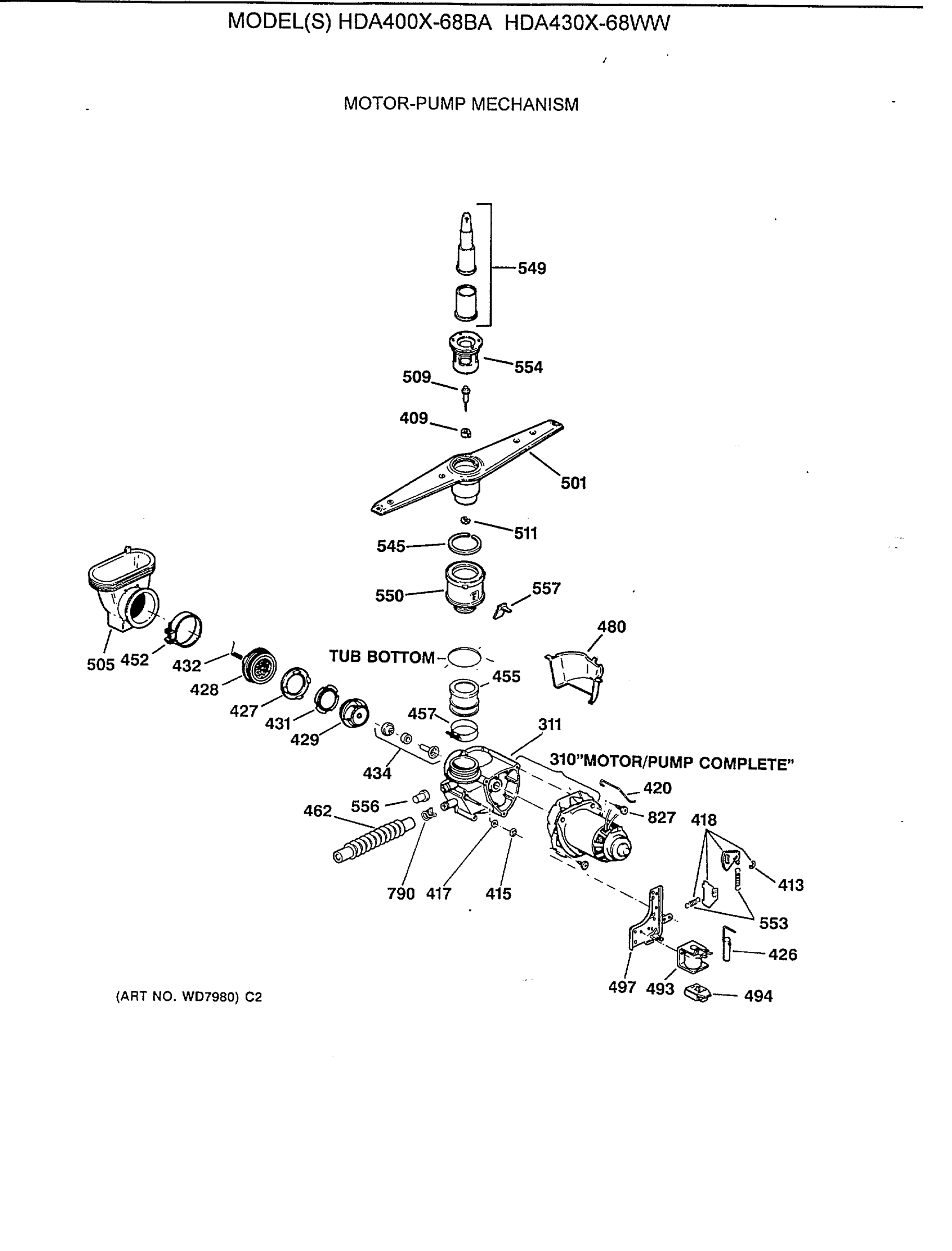 MOTOR-PUMP MECHANISM