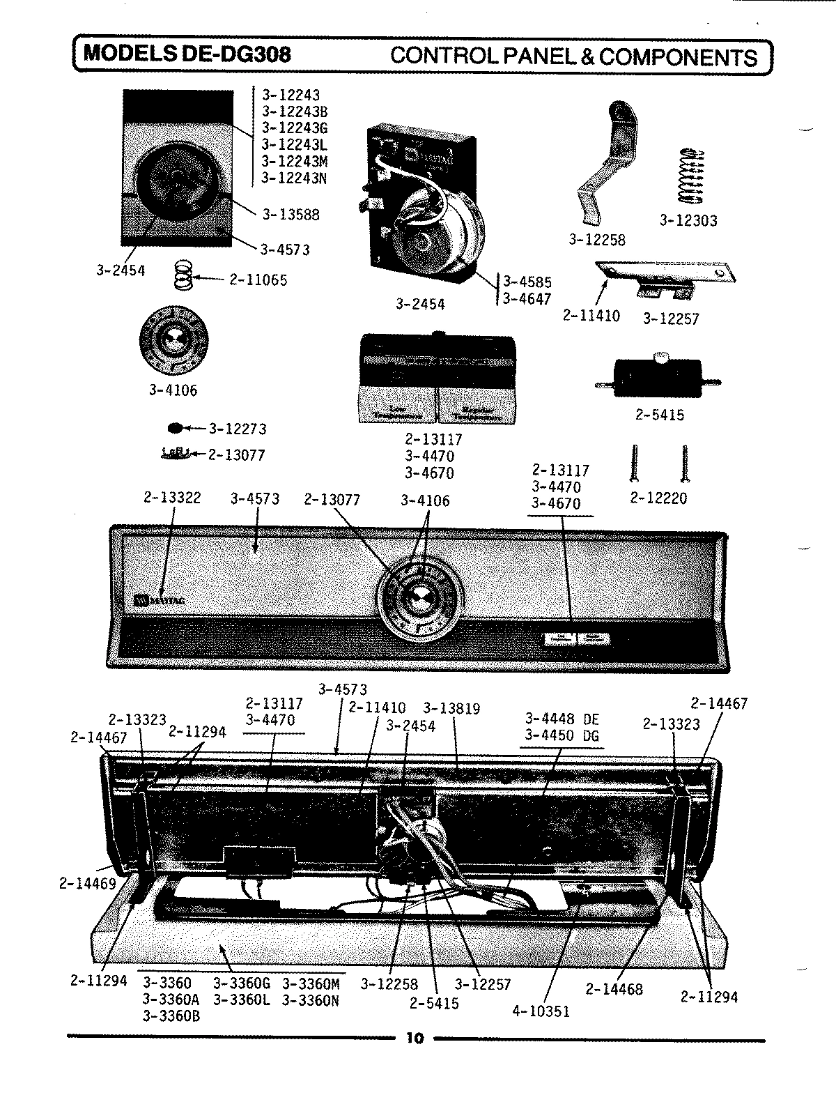 02 - CONTROL PANEL & COMPONENTS