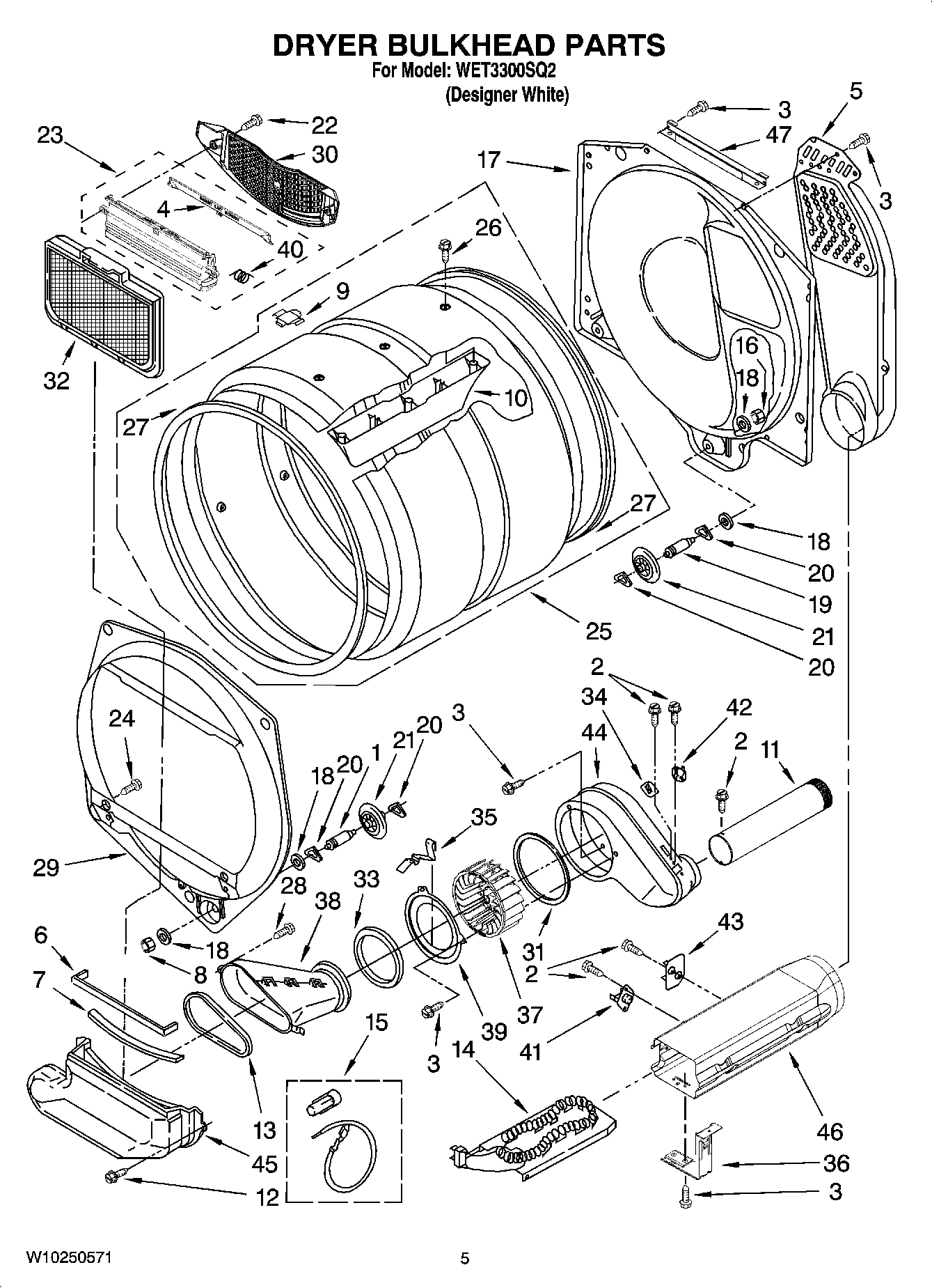 04 - DRYER BULKHEAD PARTS