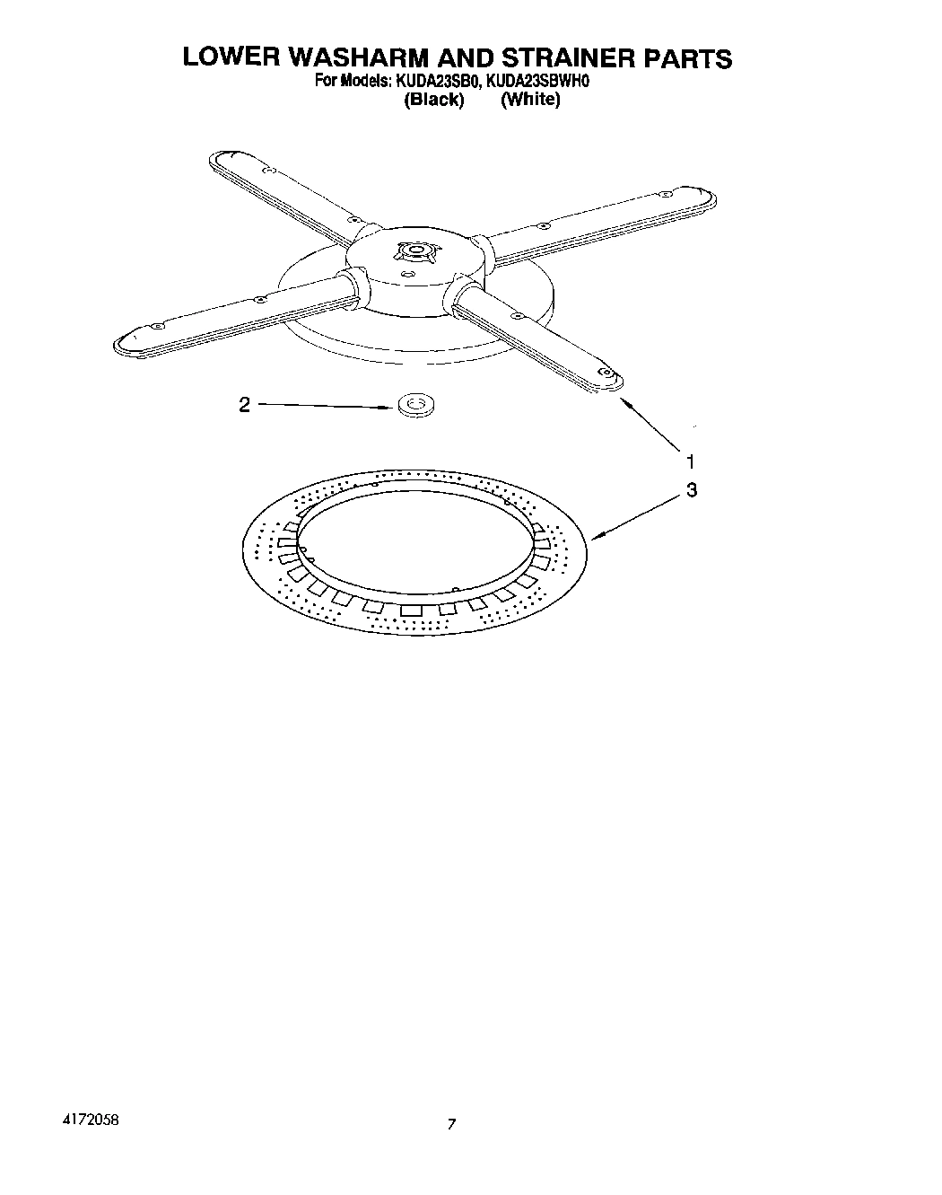 05 - LOWER WASHARM AND STRAINER