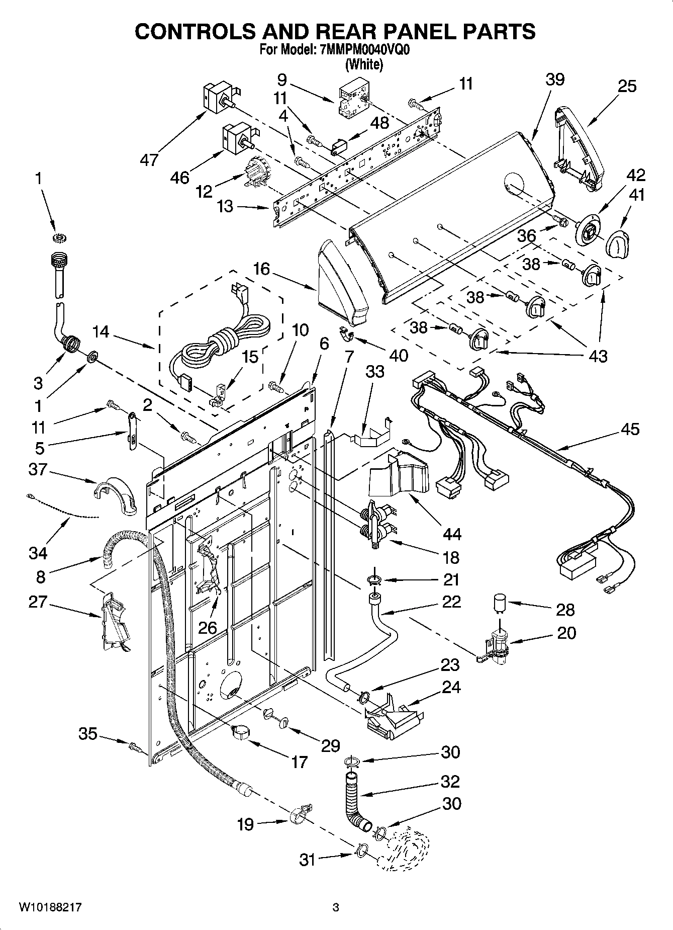 02 - CONTROLS AND REAR PANEL PARTS