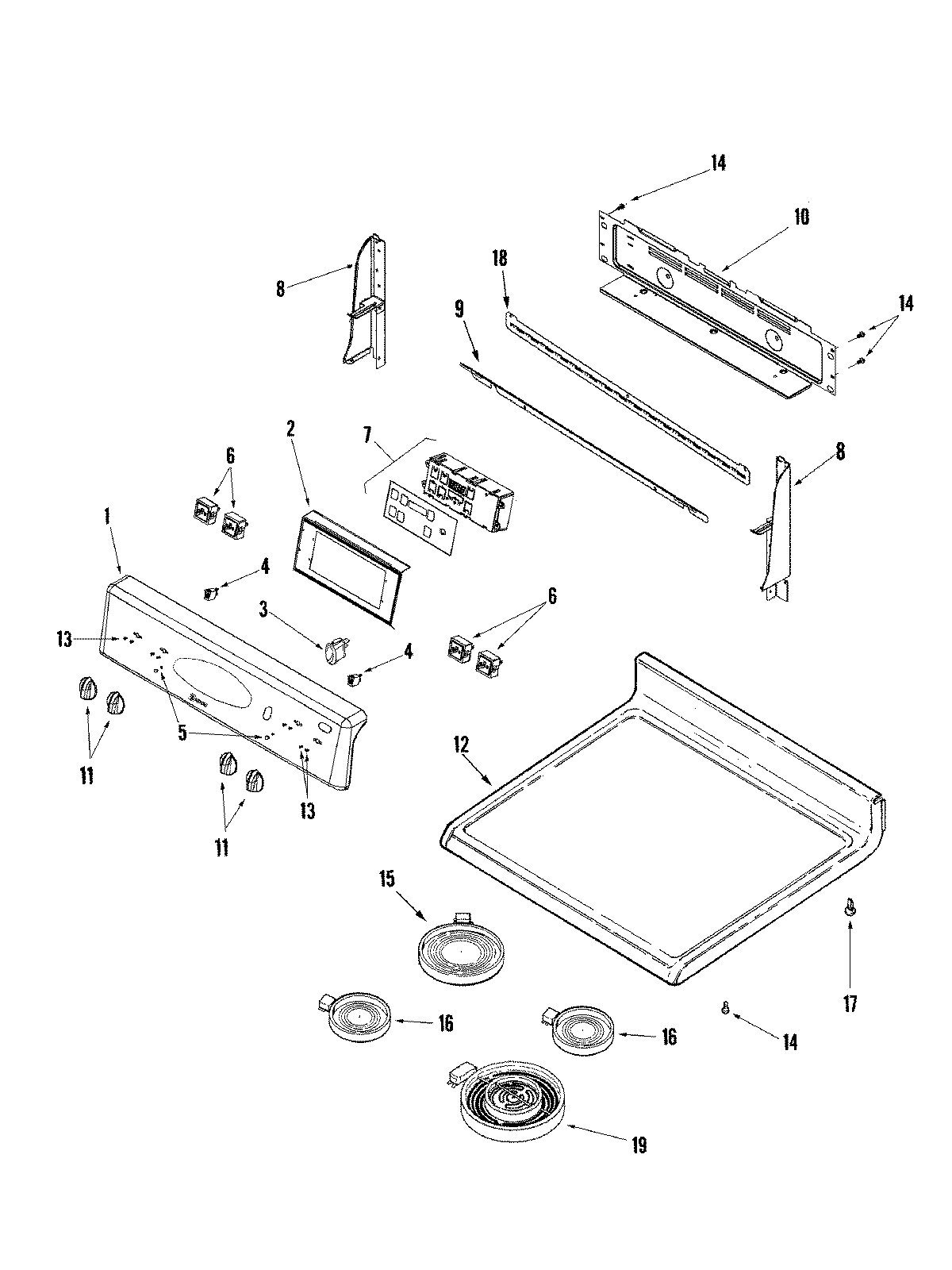 02 - CONTROL PANEL/TOP ASSEMBLY