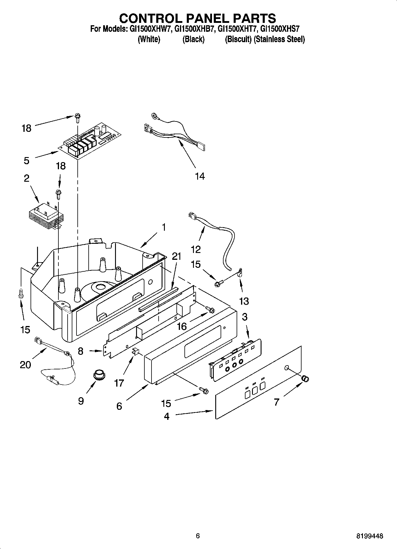 04 - CONTROL PANEL PARTS