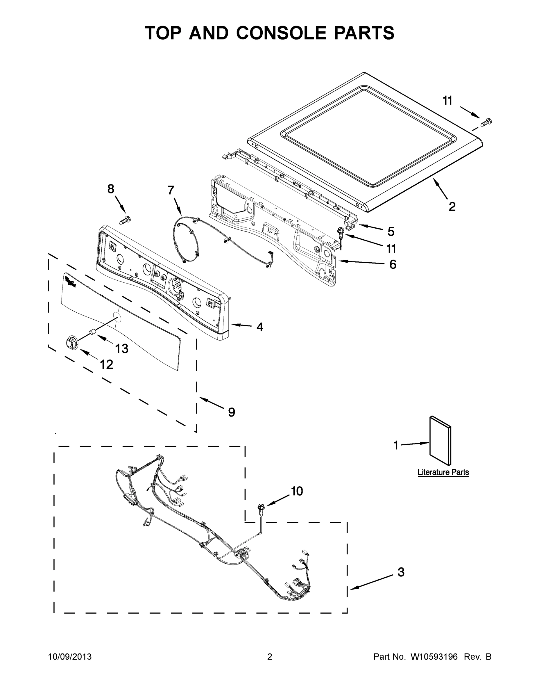 02 - TOP AND CONSOLE PARTS