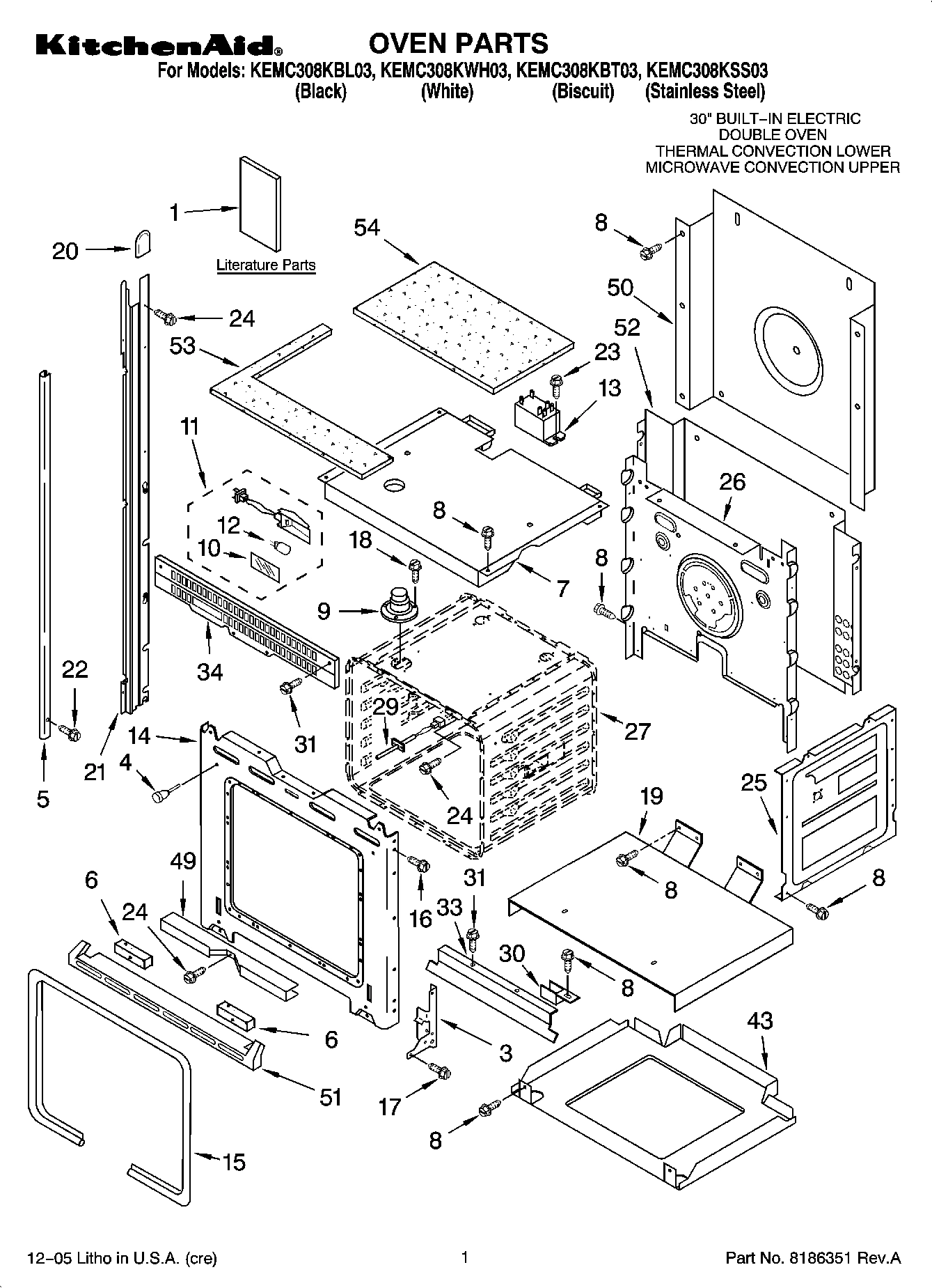 01 - OVEN PARTS