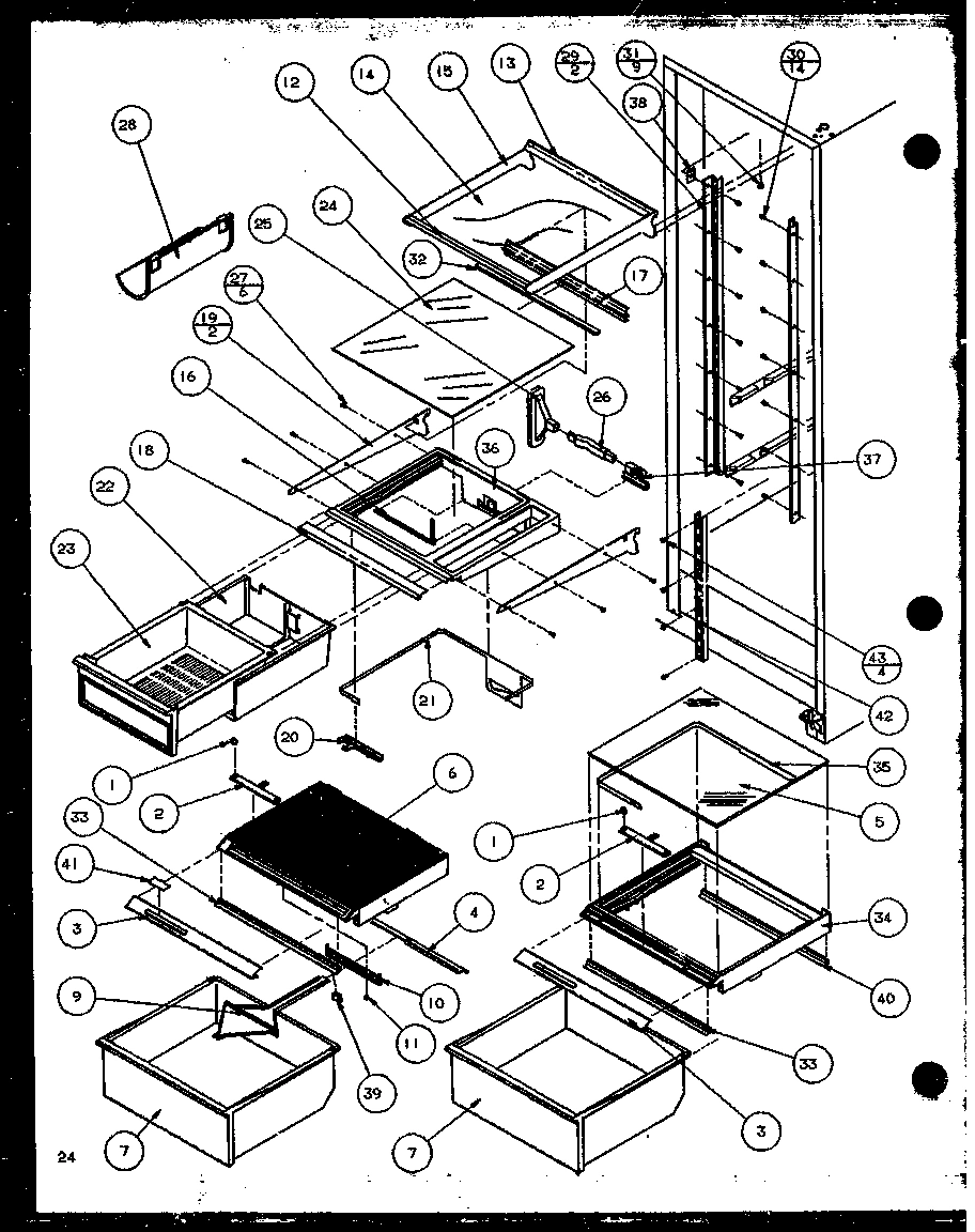 15 - REF SHELVING AND DRAWERS