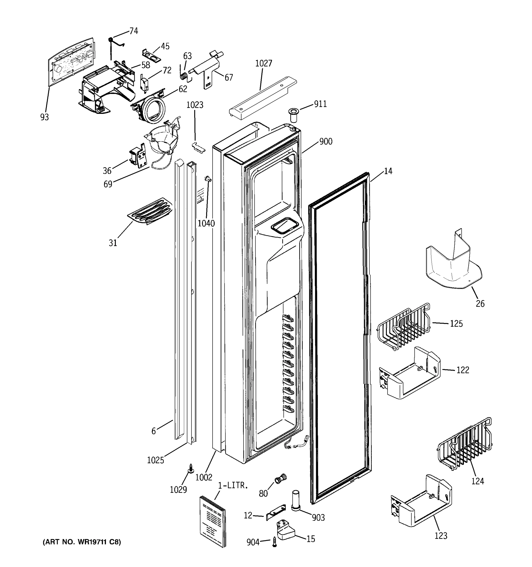 FREEZER DOOR