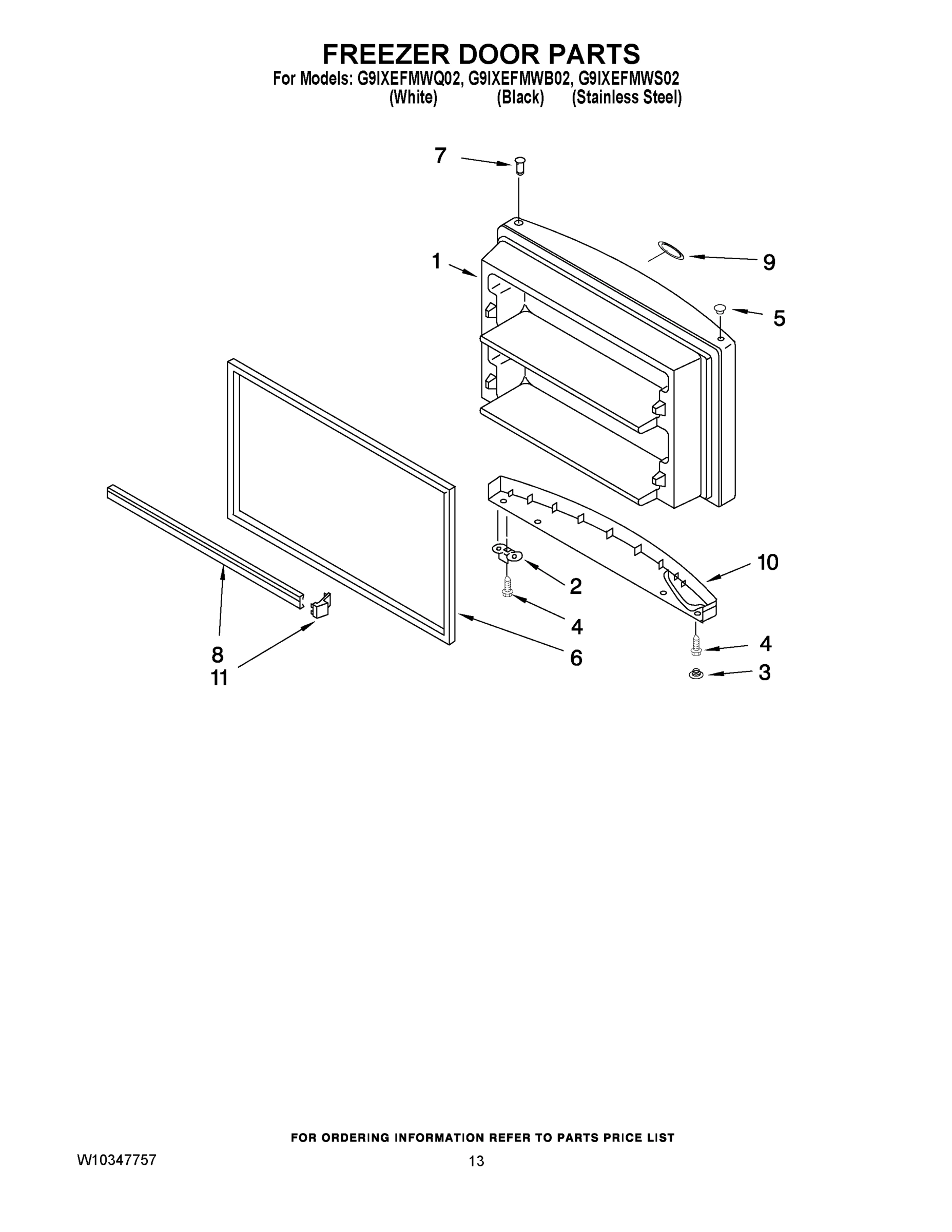 07 - FREEZER DOOR PARTS