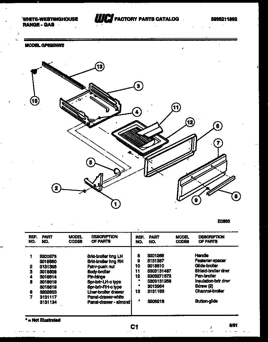 04 - BROILER DRAWER PARTS