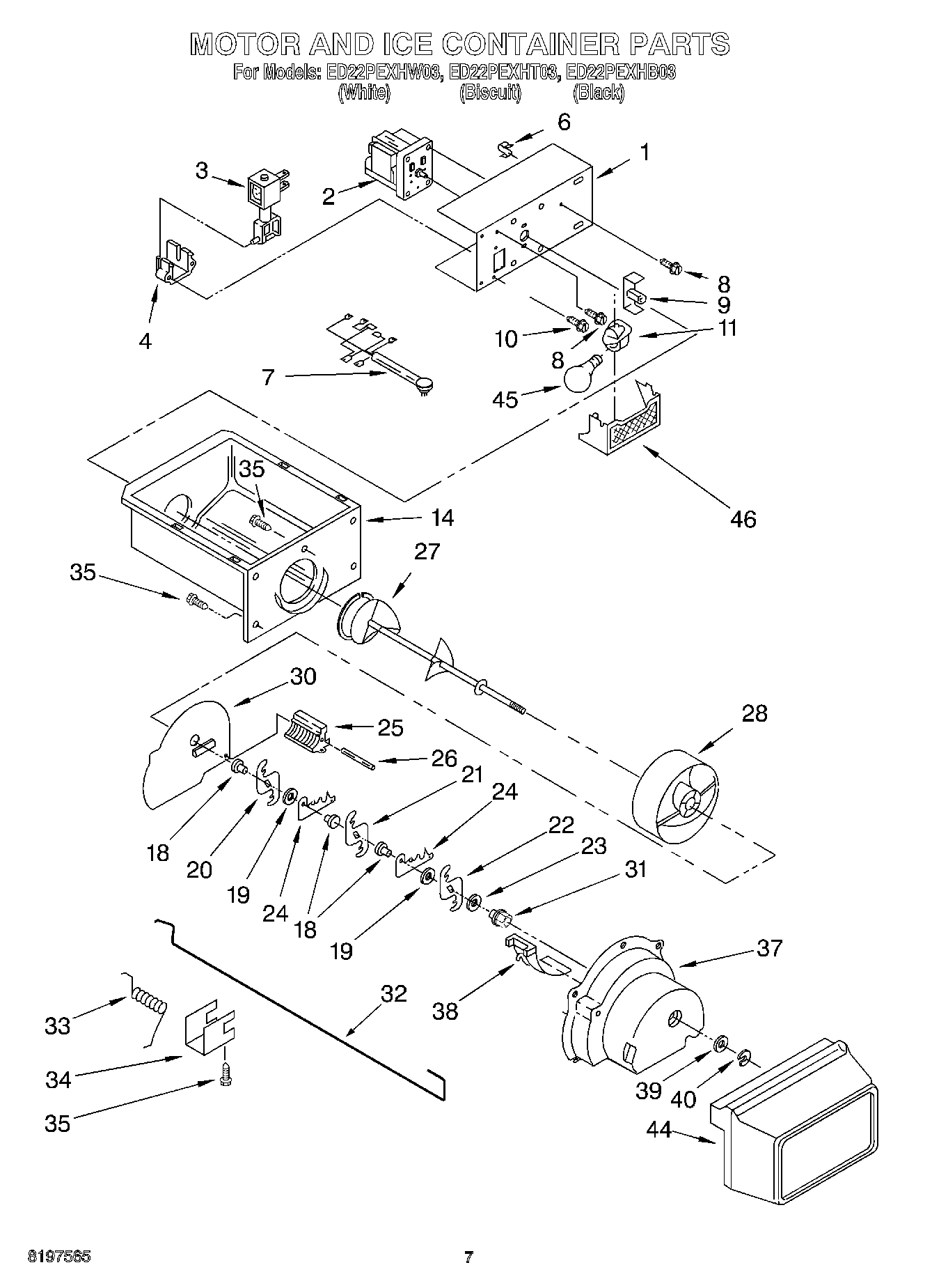 05 - MOTOR AND ICE CONTAINER