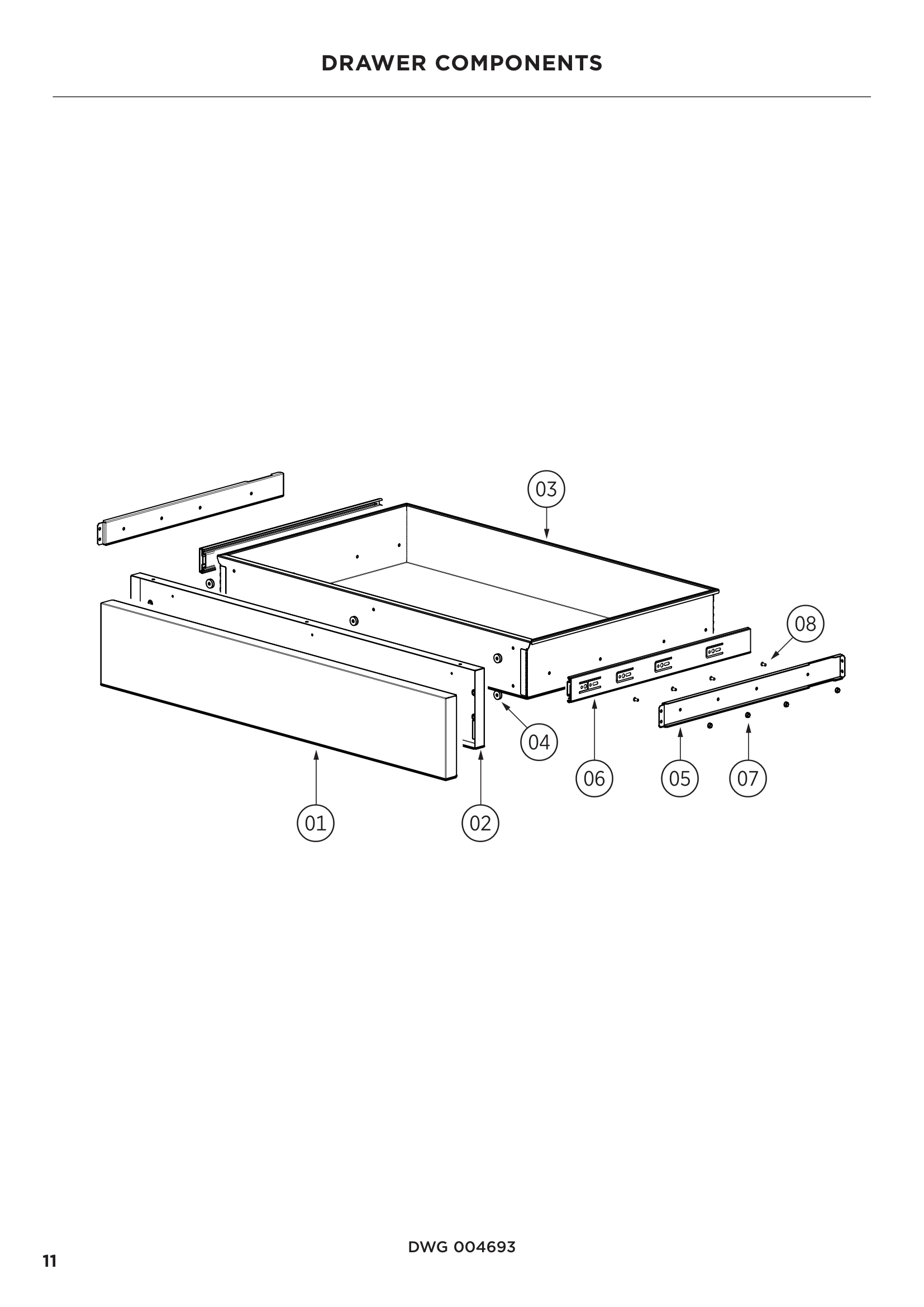 DRAWER COMPONENTS
