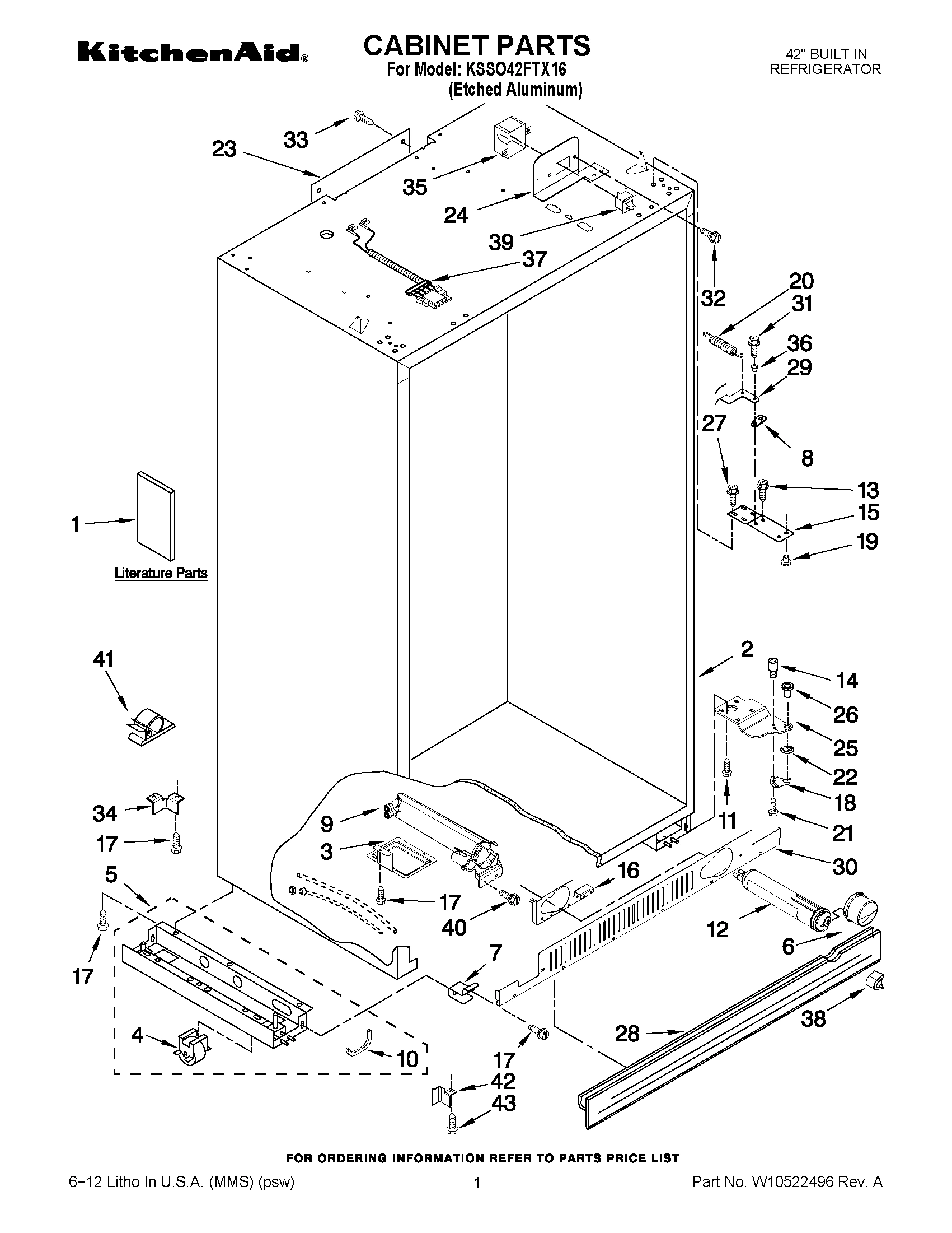 01 - CABINET PARTS