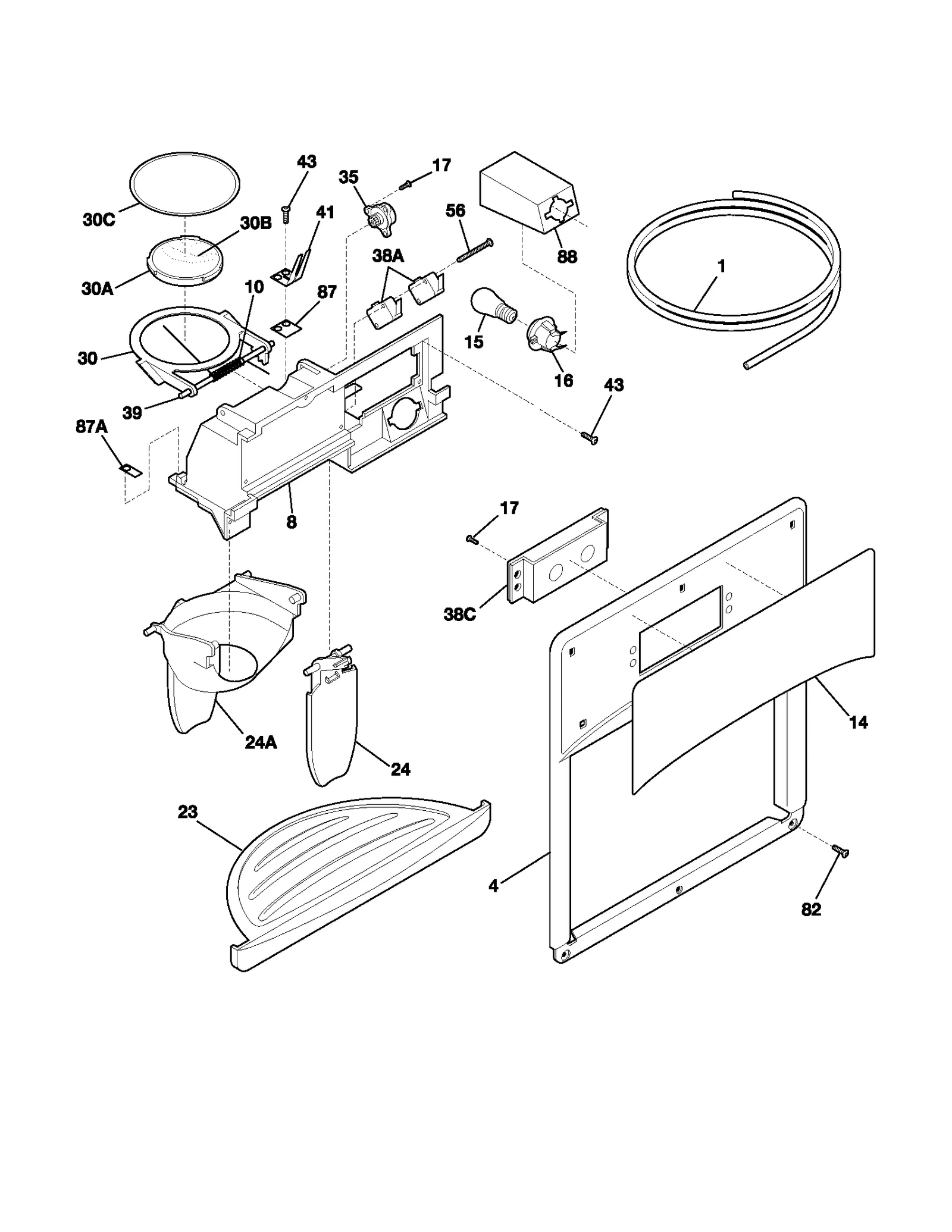ICE & WATER DISPENSER