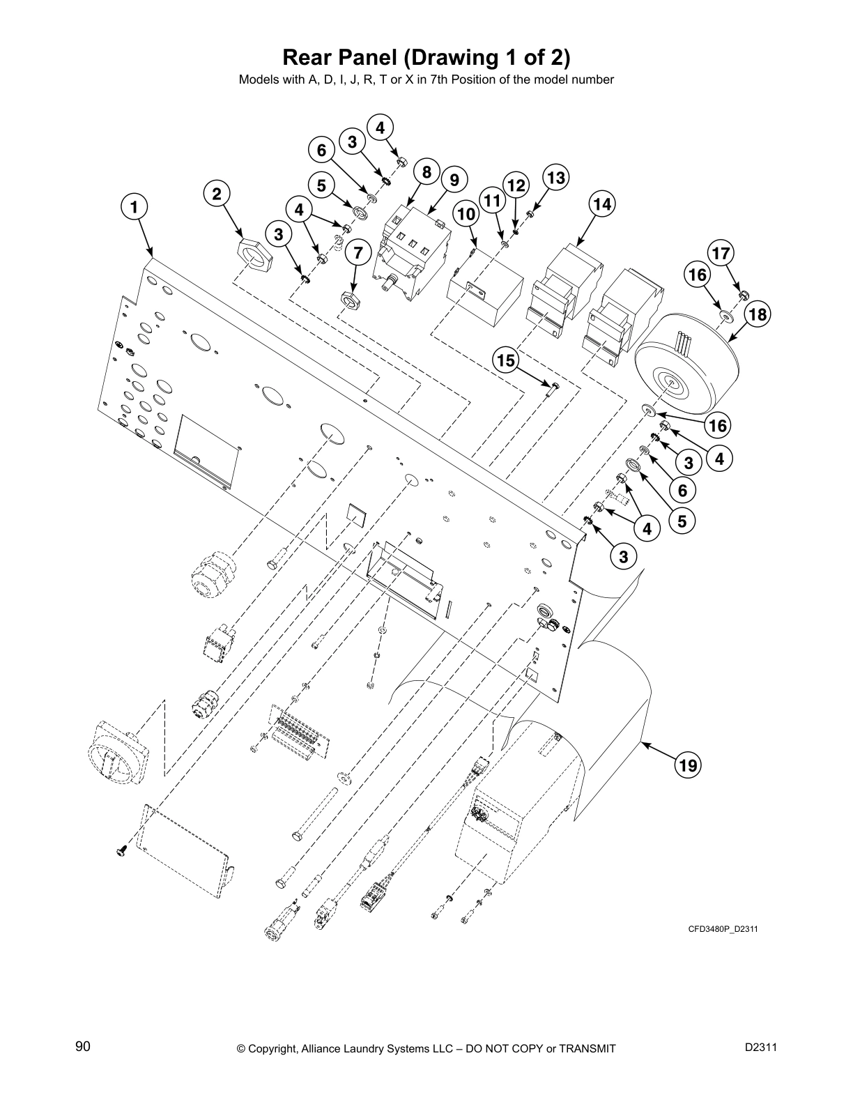 Rear Panel (Drawing 1 of 2)