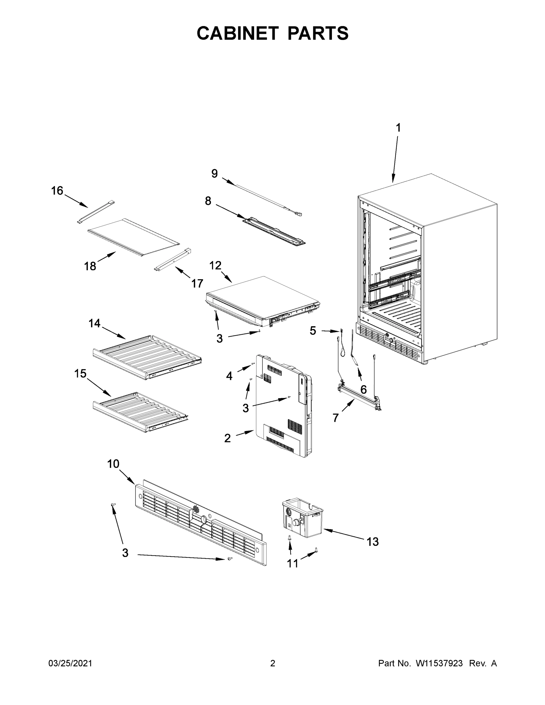02 - CABINET PARTS