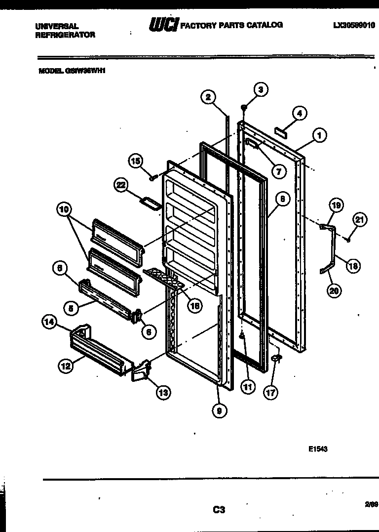 03 - REFRIGERATOR DOOR PARTS