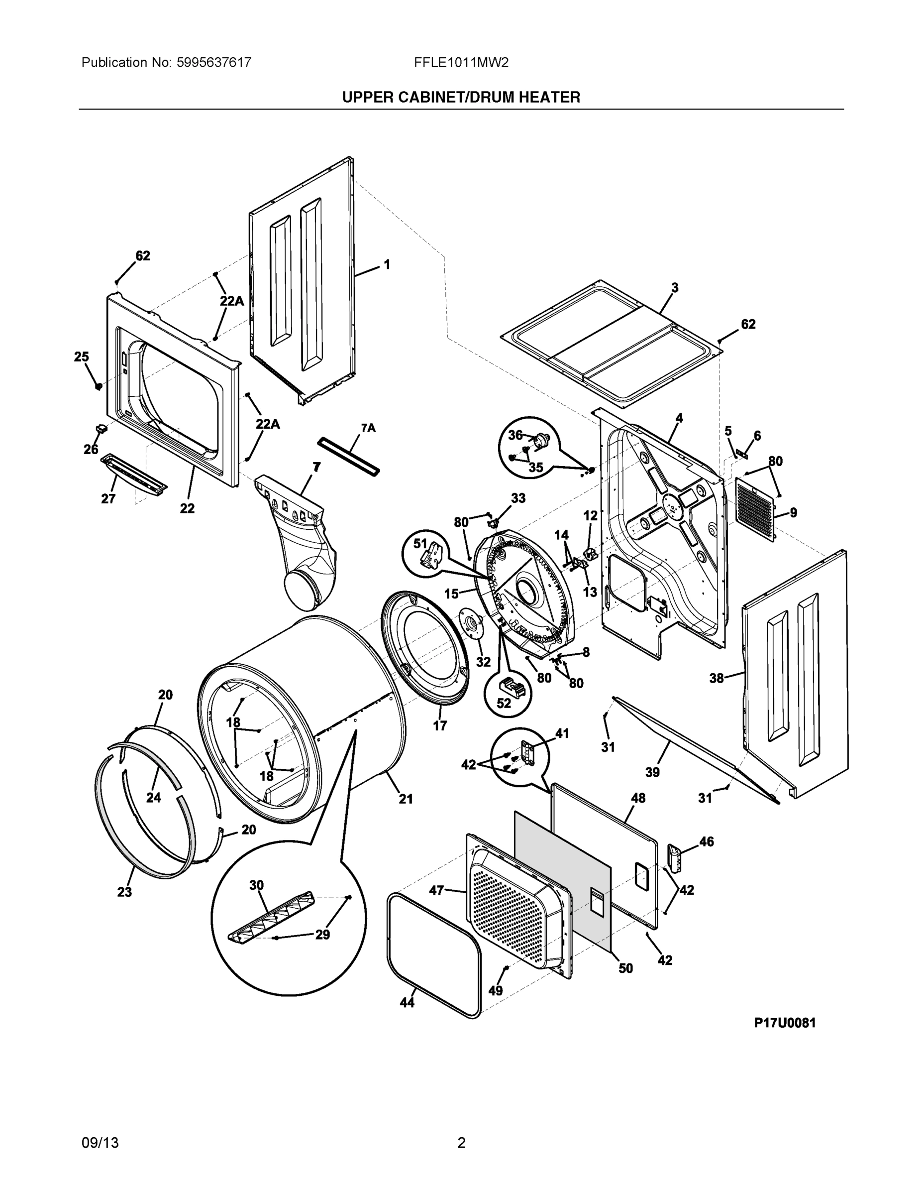 02 - UPPER CABINET/DRUM HEATER