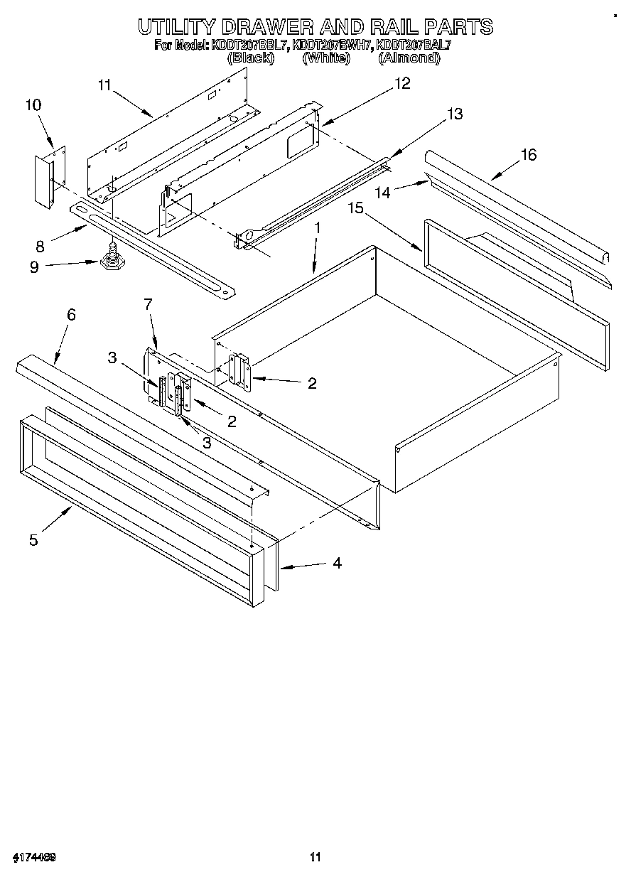 08 - UTILITY DRAWER AND RAIL