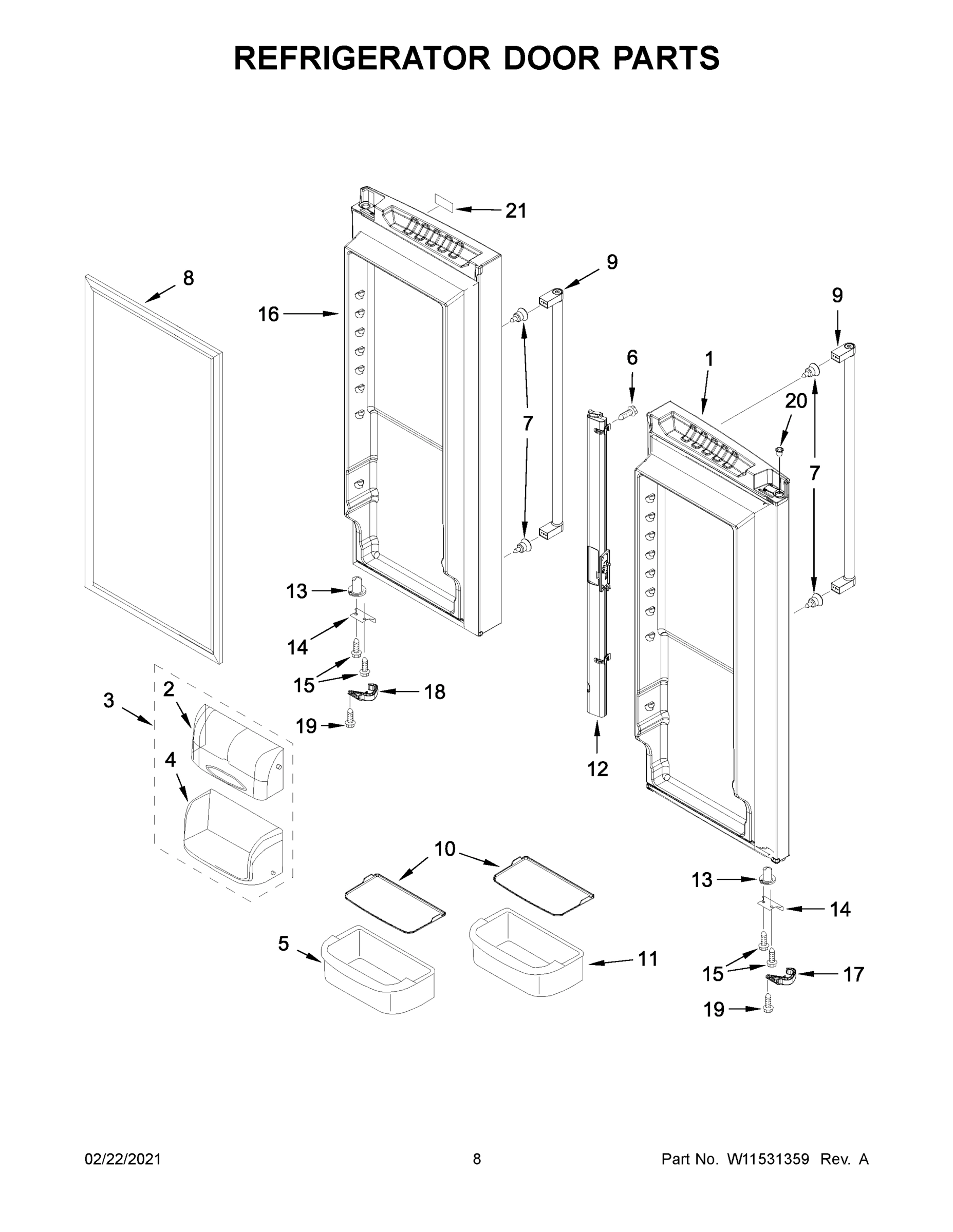 05 - REFRIGERATOR DOOR PARTS