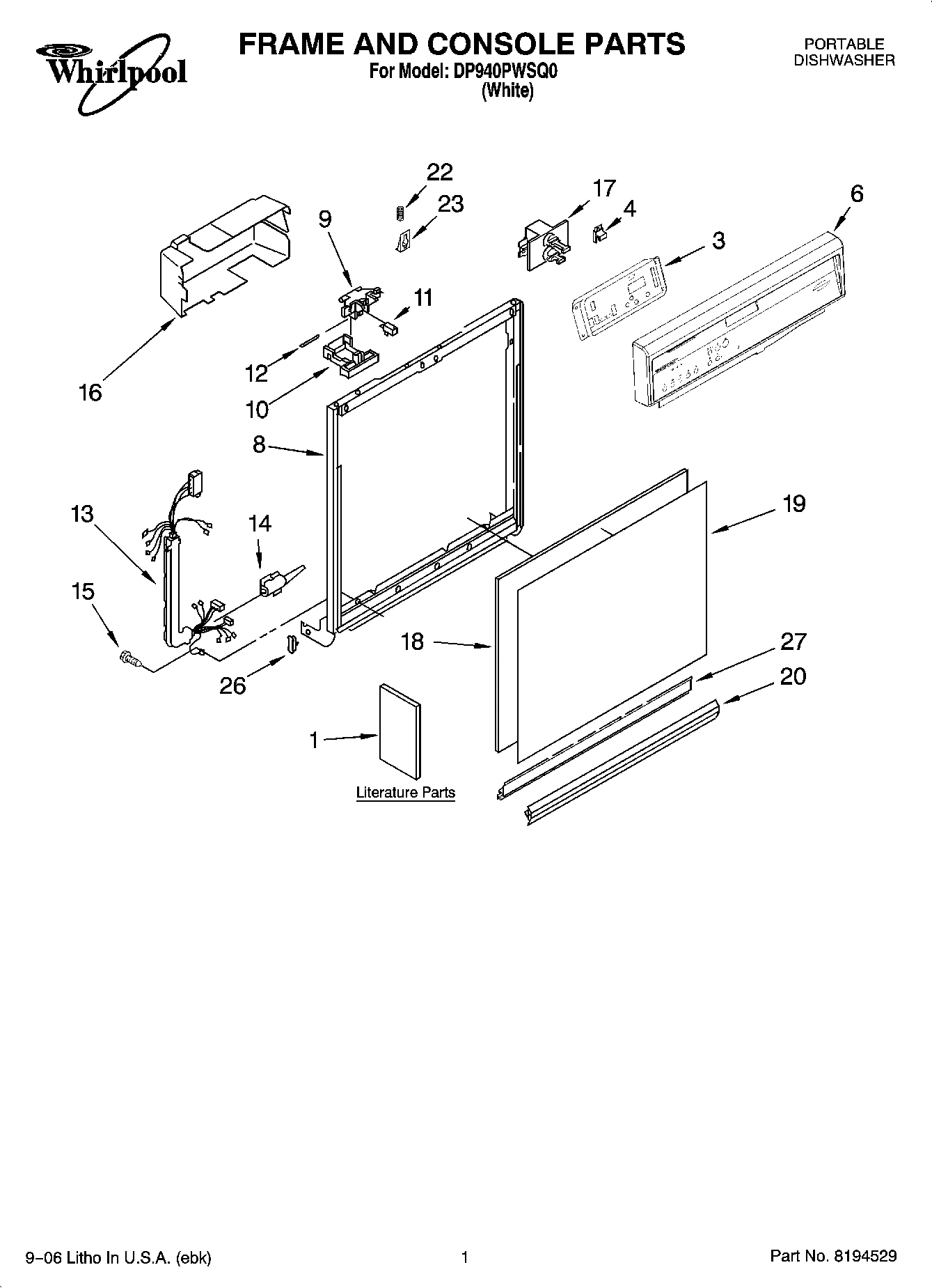 01 - FRAME AND CONSOLE PARTS
