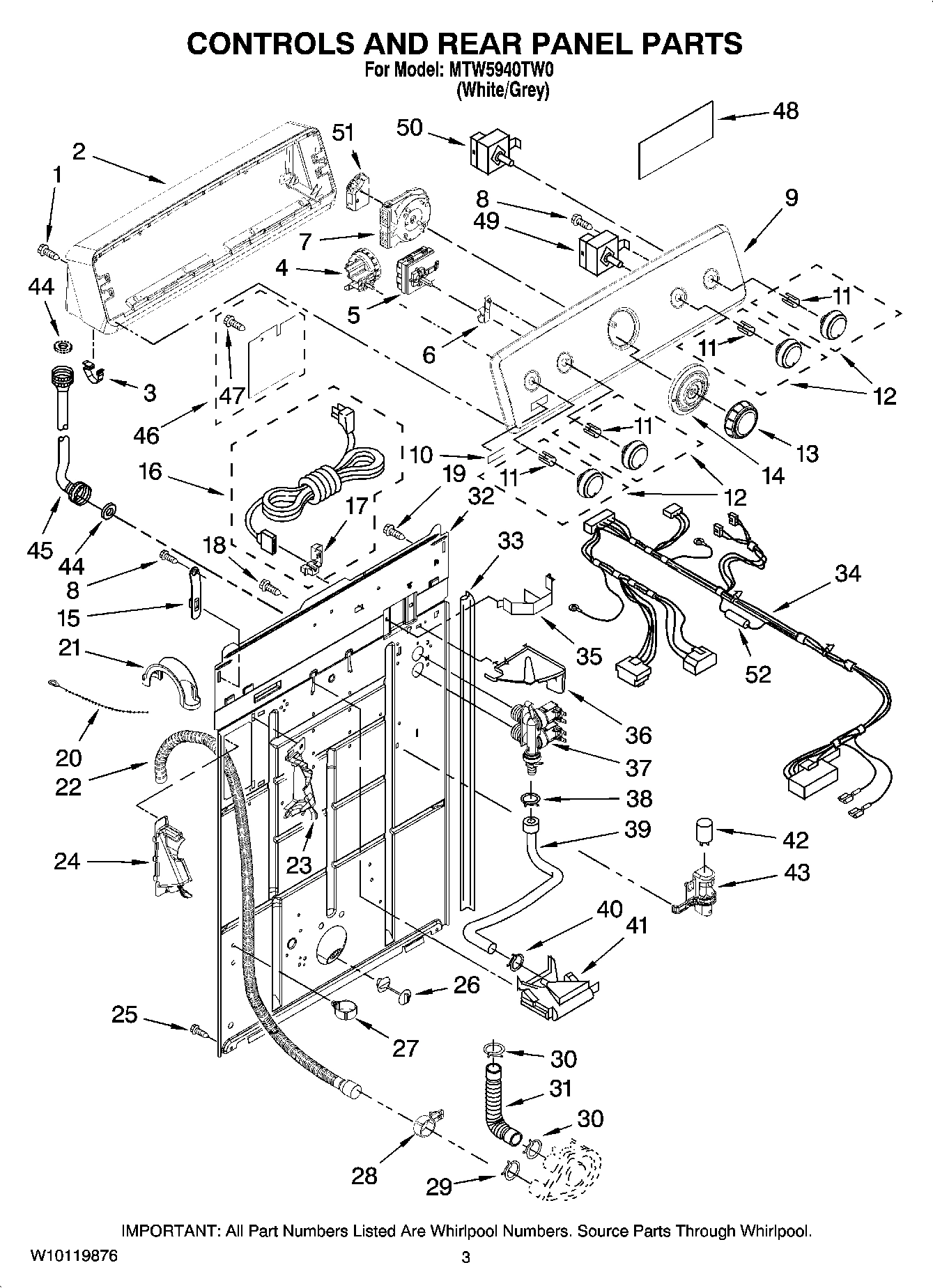 02 - CONTROLS AND REAR PANEL PARTS