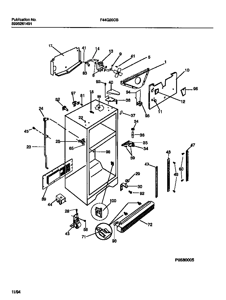 03 - CABINET W/ FAN ASSEMBLY