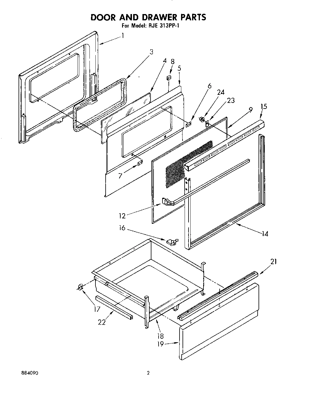 02 - DOOR AND DRAWER, LIT/OPTIONAL