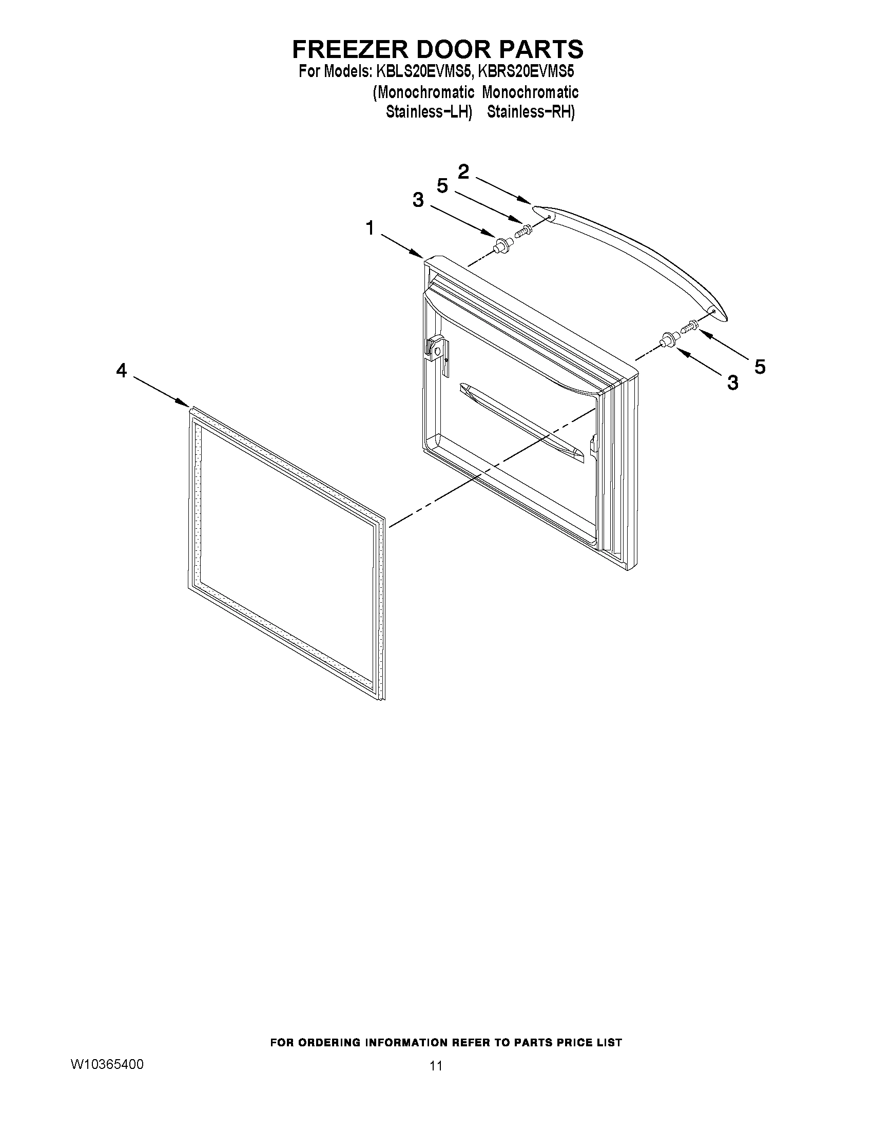 06 - FREEZER DOOR PARTS