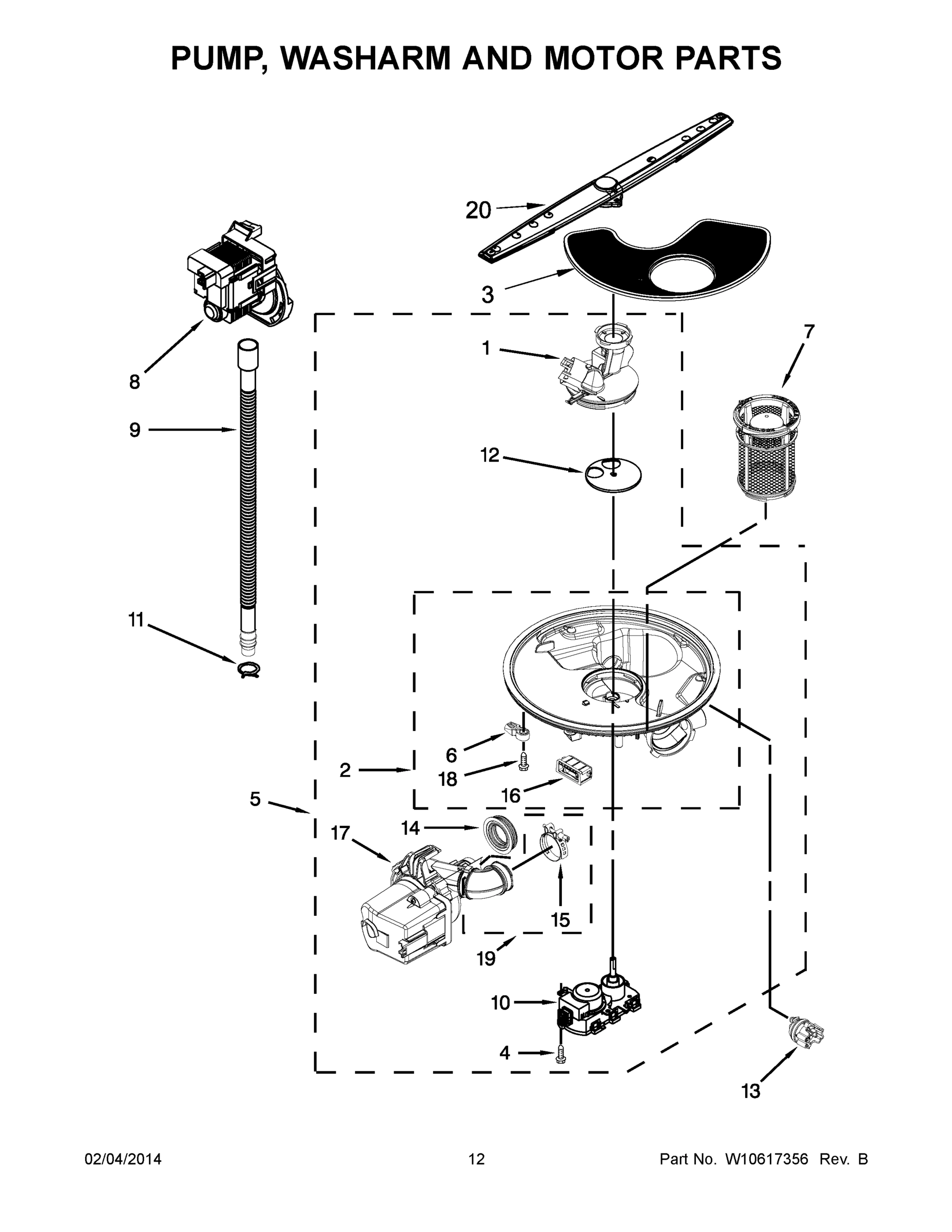 07 - PUMP, WASHARM AND MOTOR PARTS