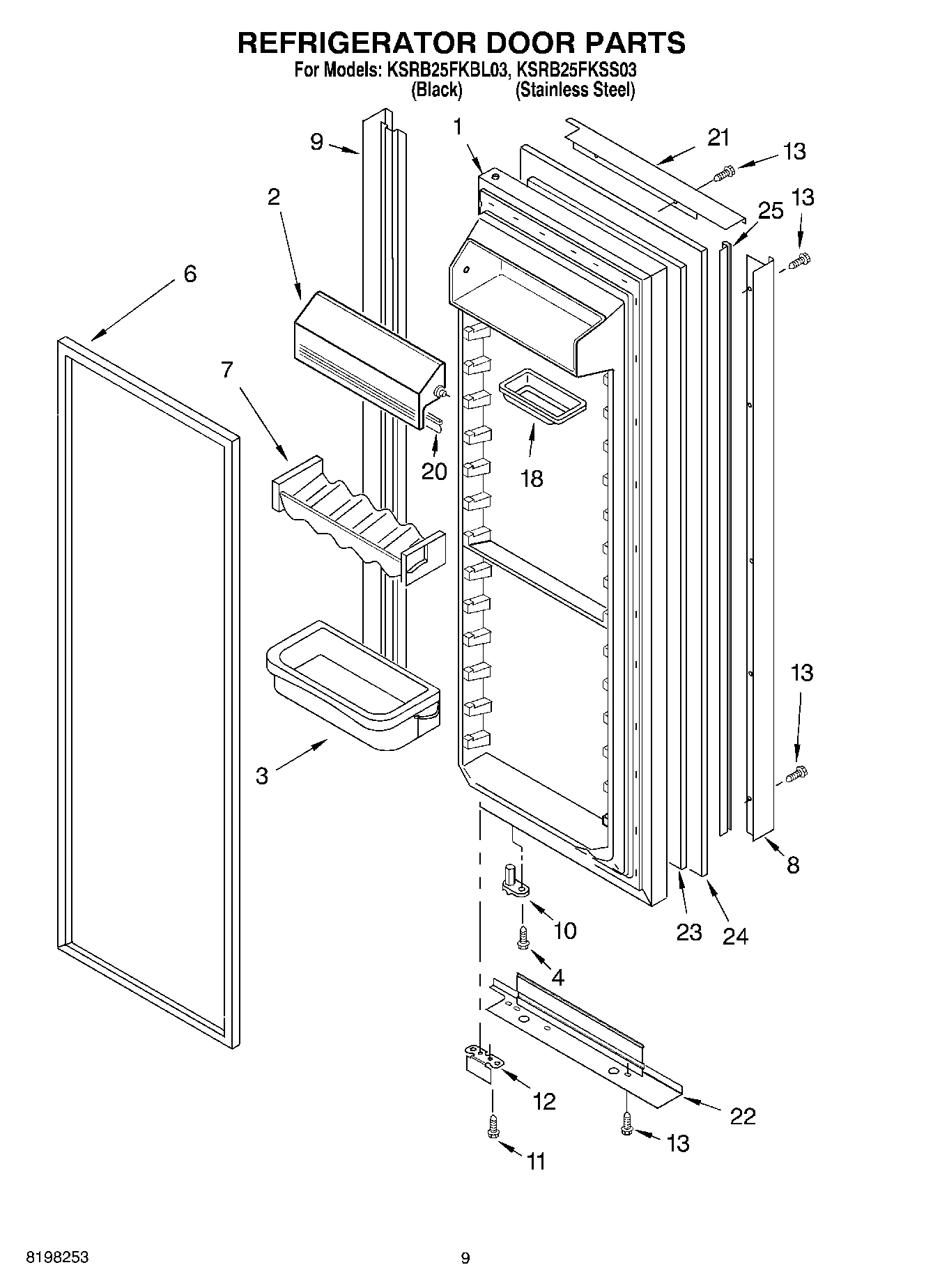 06 - REFRIGERATOR DOOR PARTS