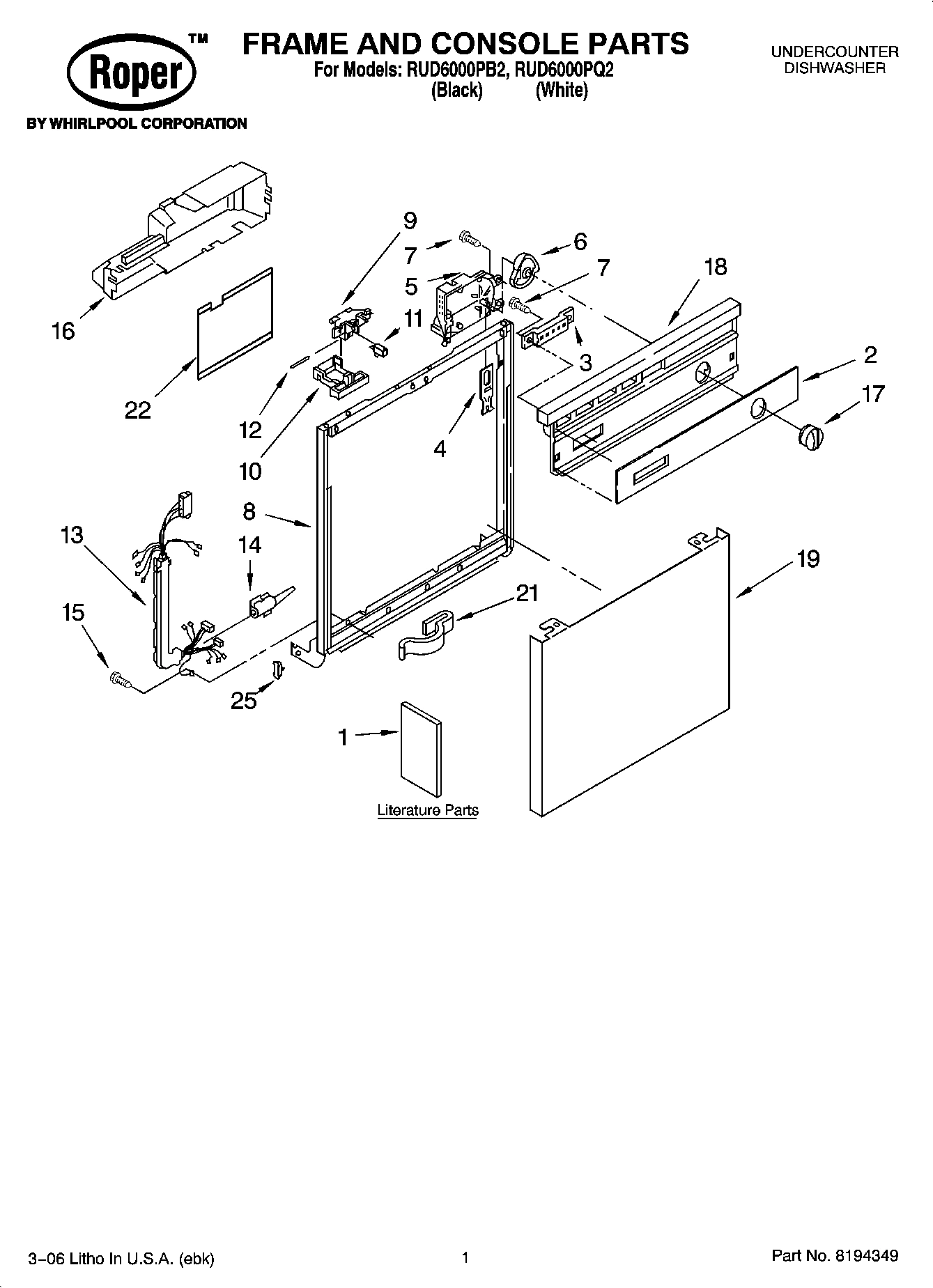 01 - FRAME AND CONSOLE PARTS