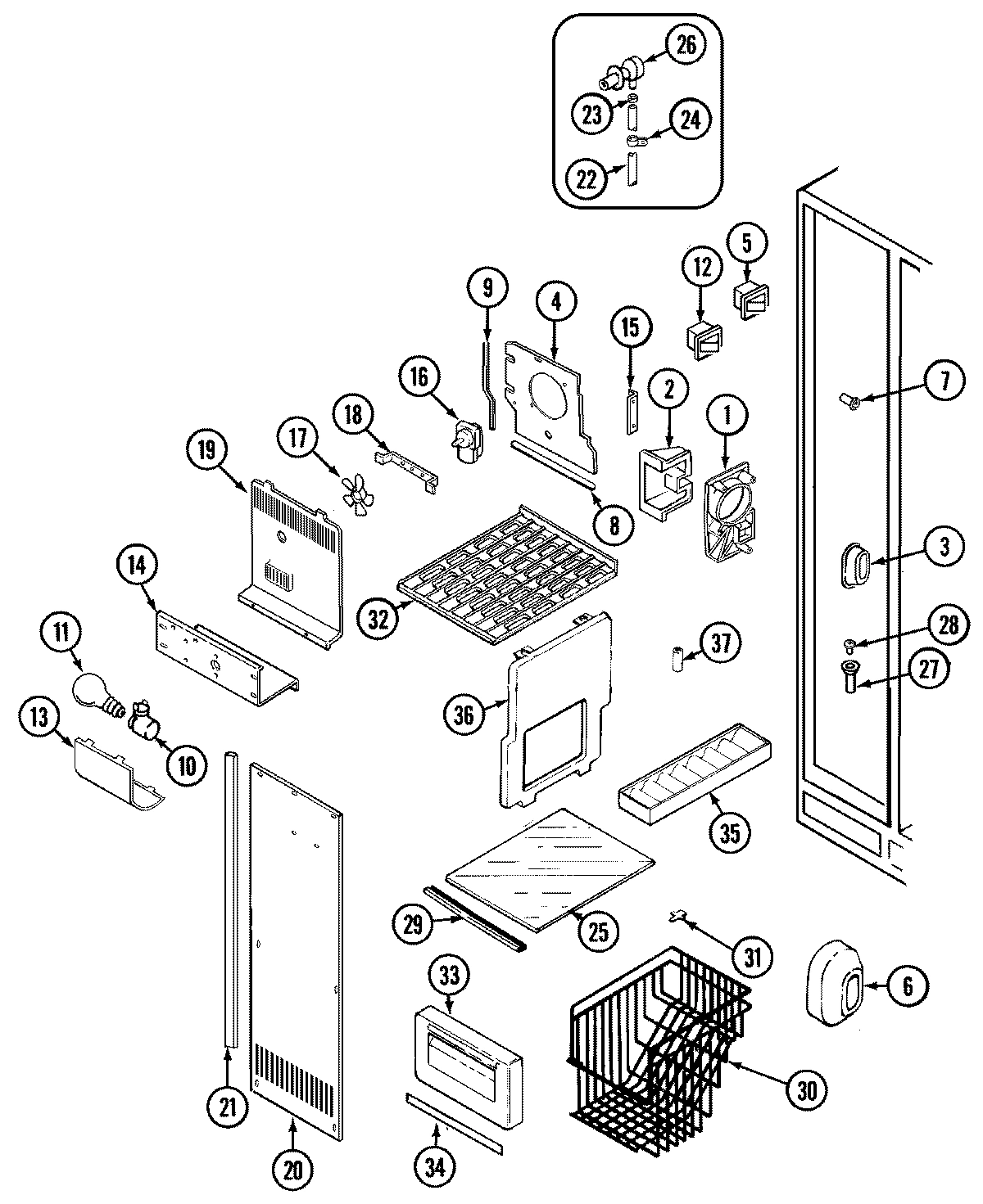01 - FREEZER COMPARTMENT