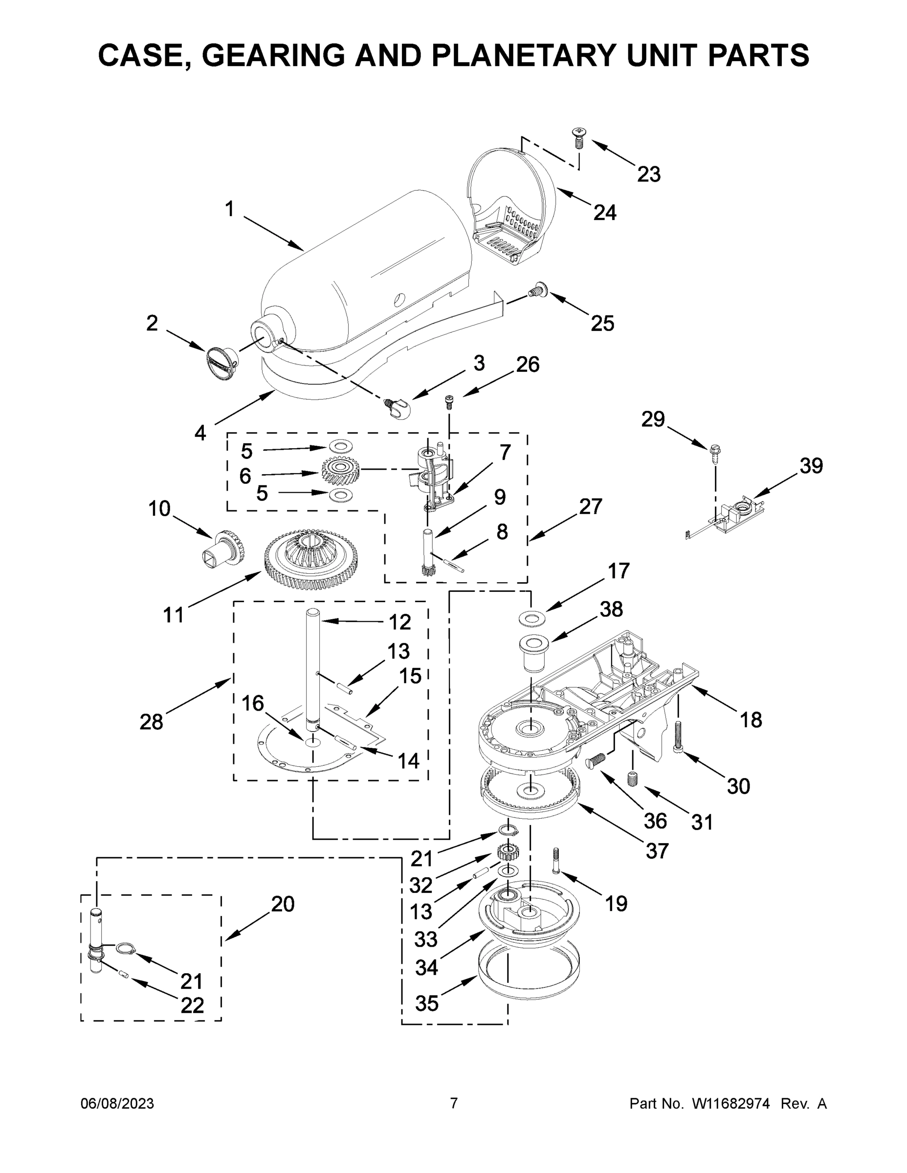 04 - CASE, GEARING AND PLANETARY UNIT PARTS