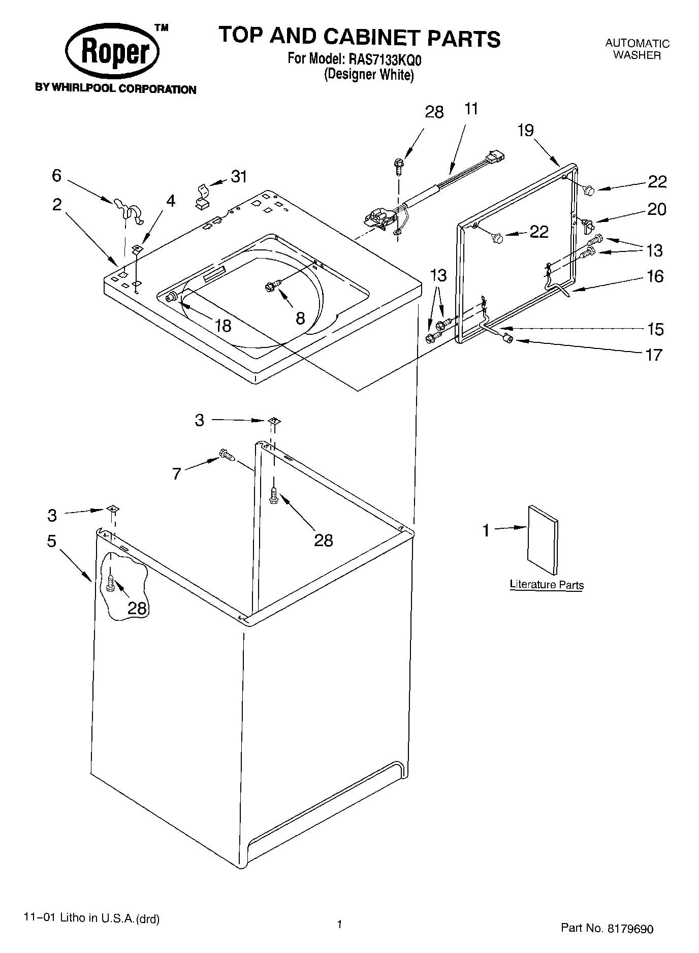 01 - TOP AND CABINET, LITERATURE