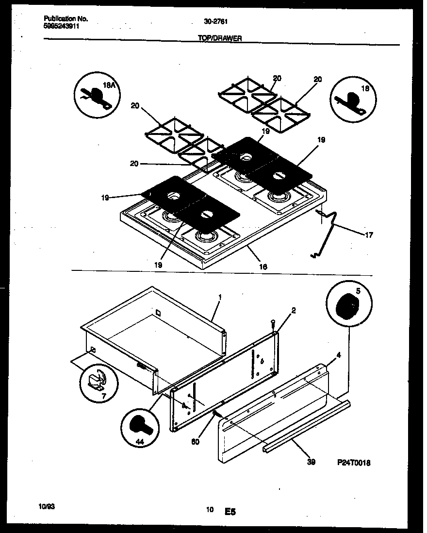 06 - COOKTOP AND DRAWER PARTS