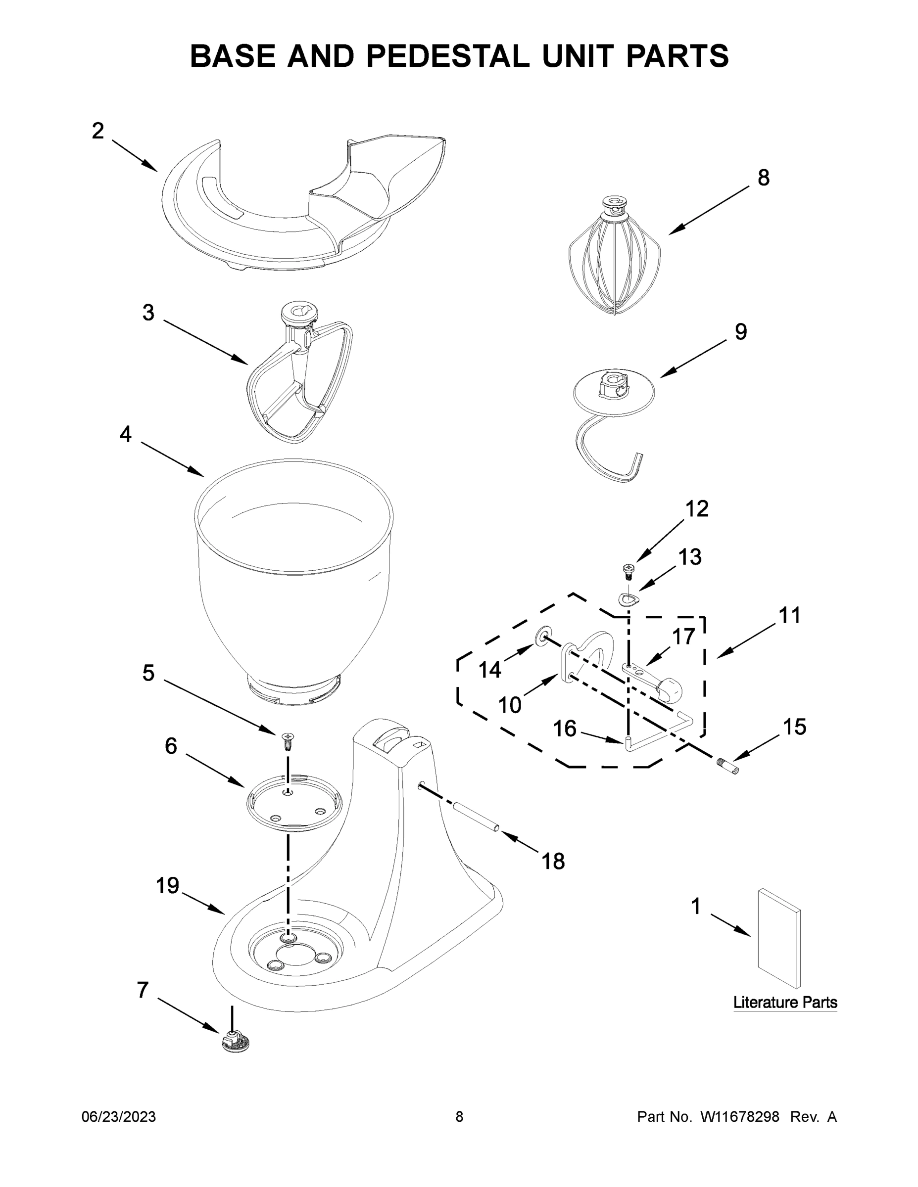 05 - BASE AND PEDESTAL UNIT PARTS
