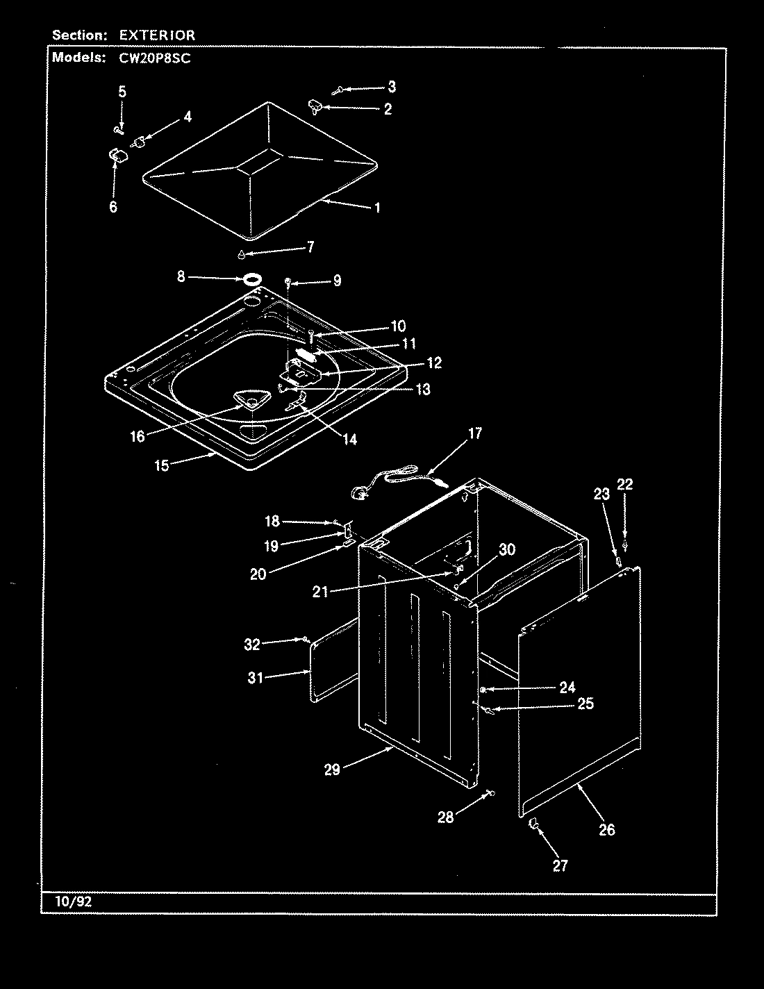 07 - EXTERIOR (CW20P8xSC)(REV. A-E)