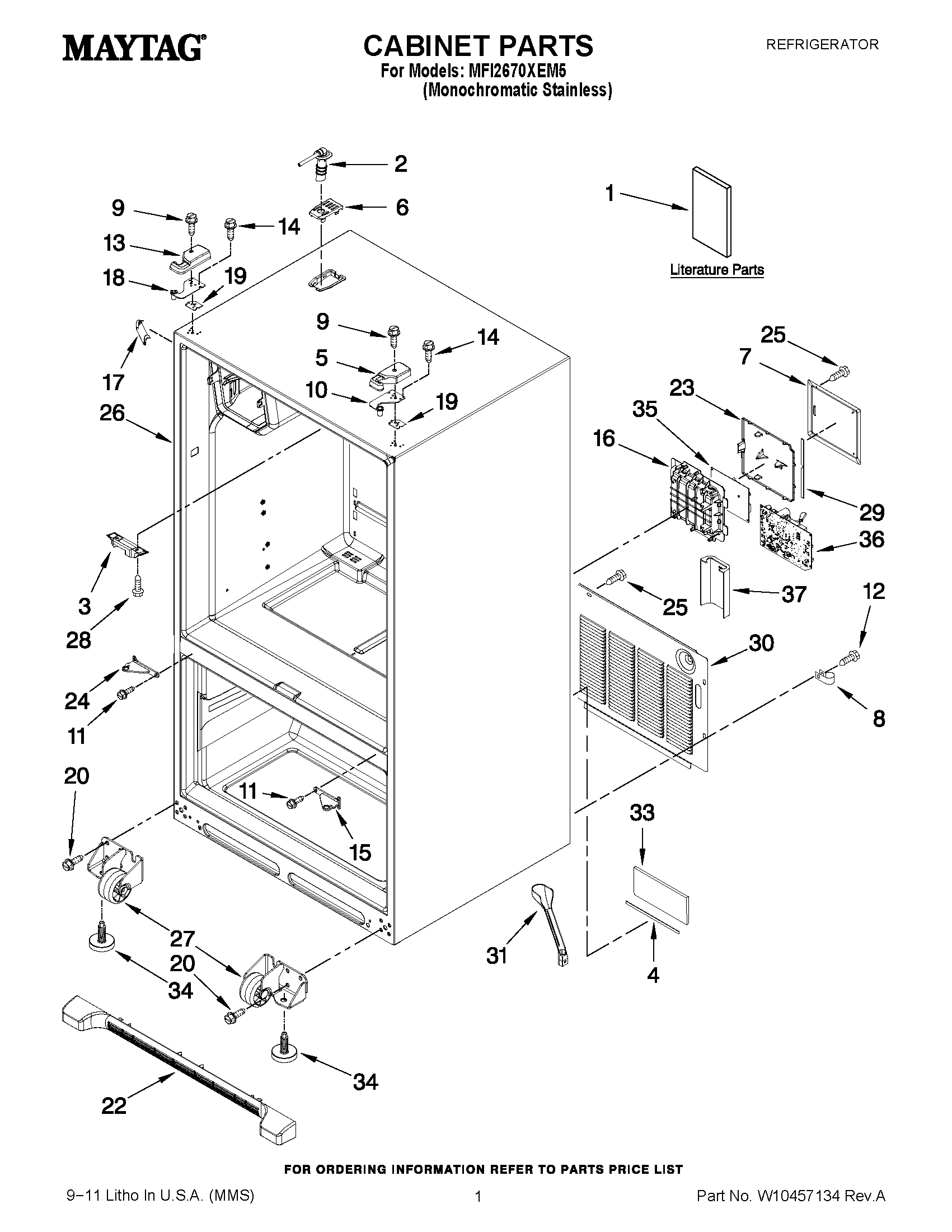 01 - CABINET PARTS