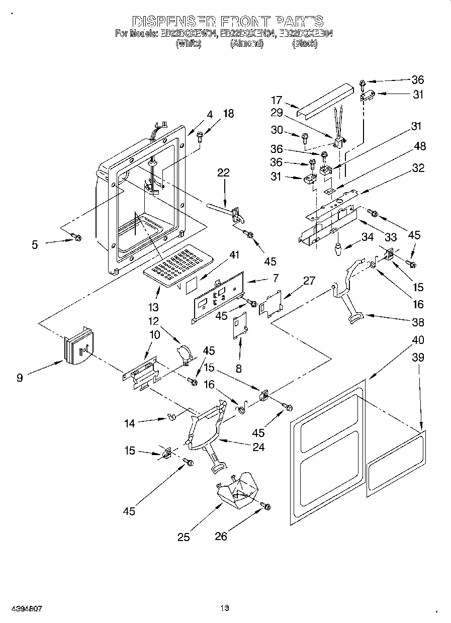 09 - DISPENSER FRONT