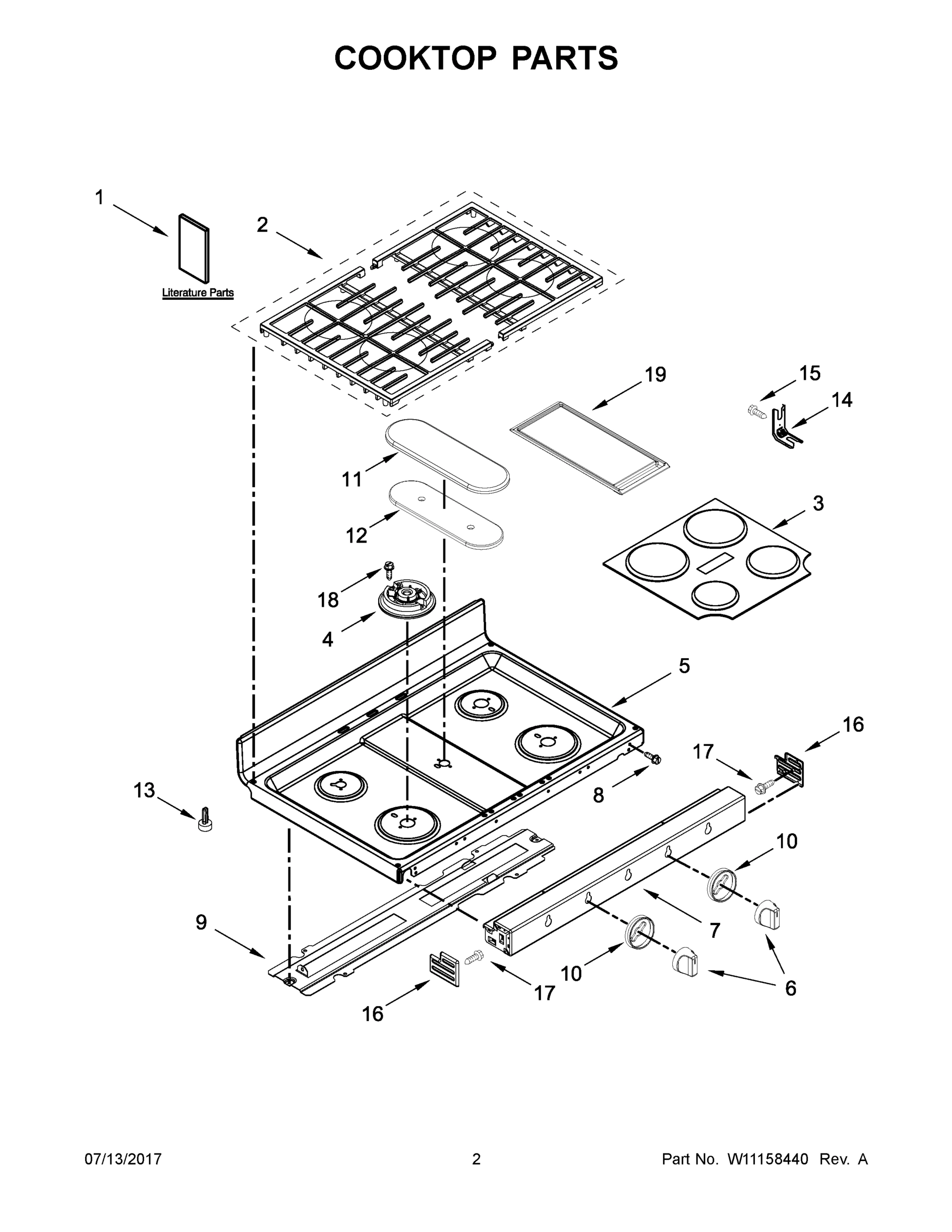 02 - COOKTOP PARTS