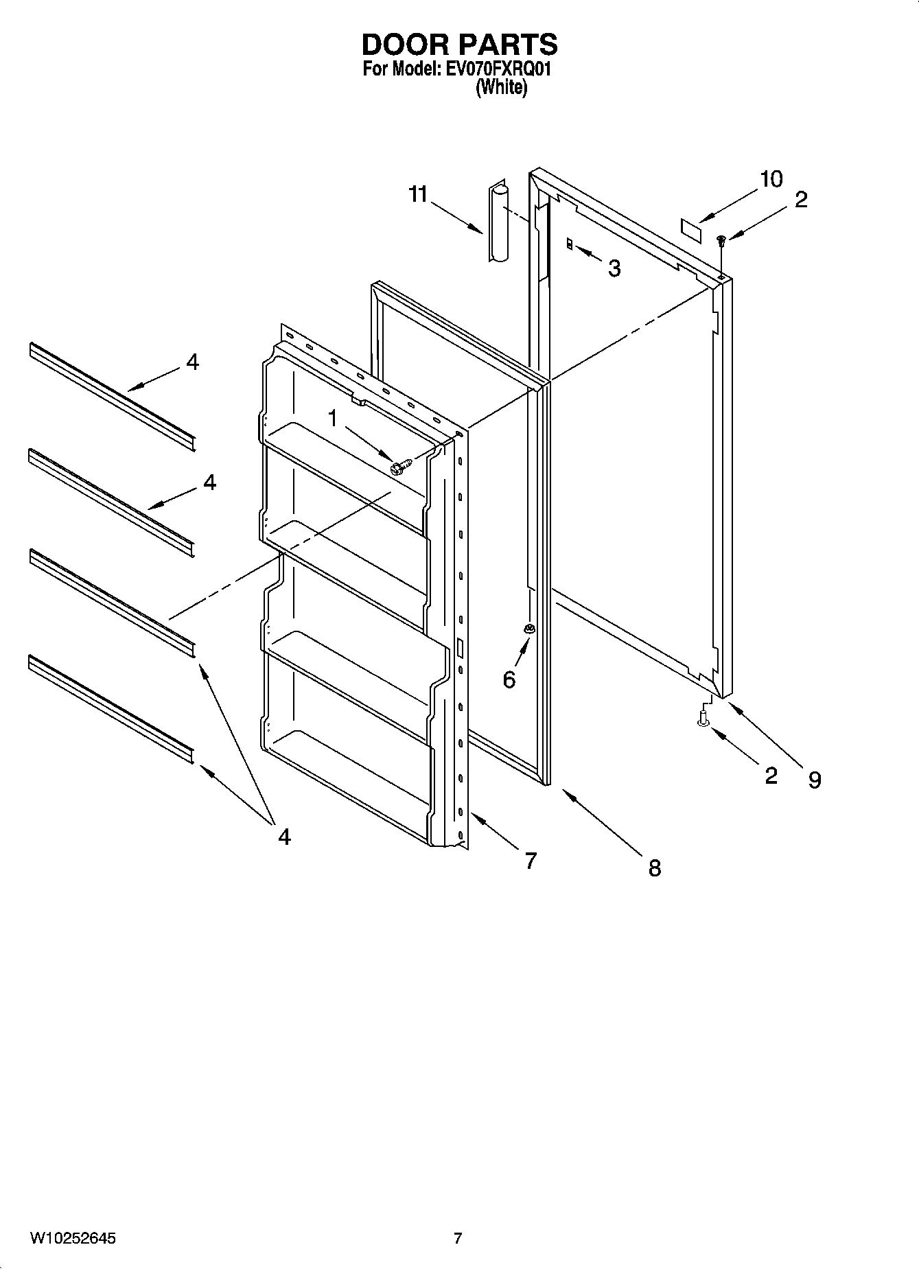 04 - DOOR PARTS, OPTIONAL PARTS (NOT INCLUDED)