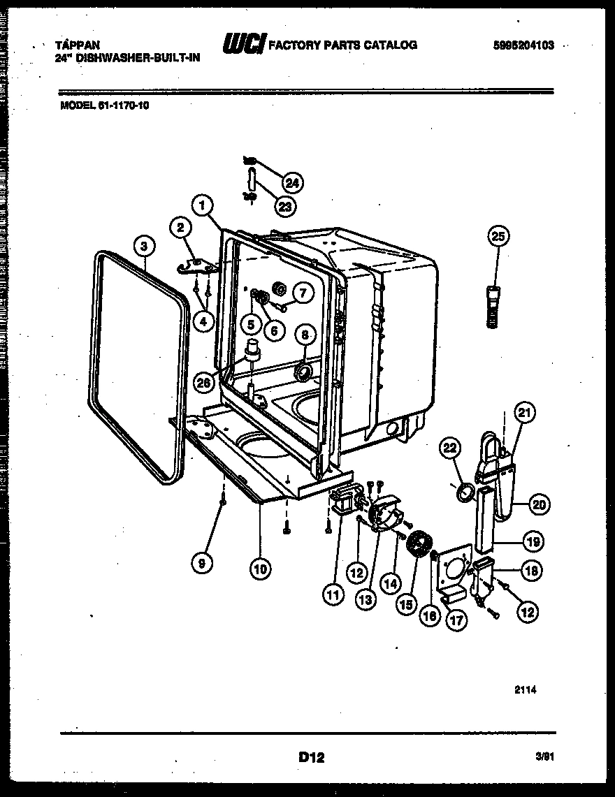 05 - TUB AND FRAME PARTS