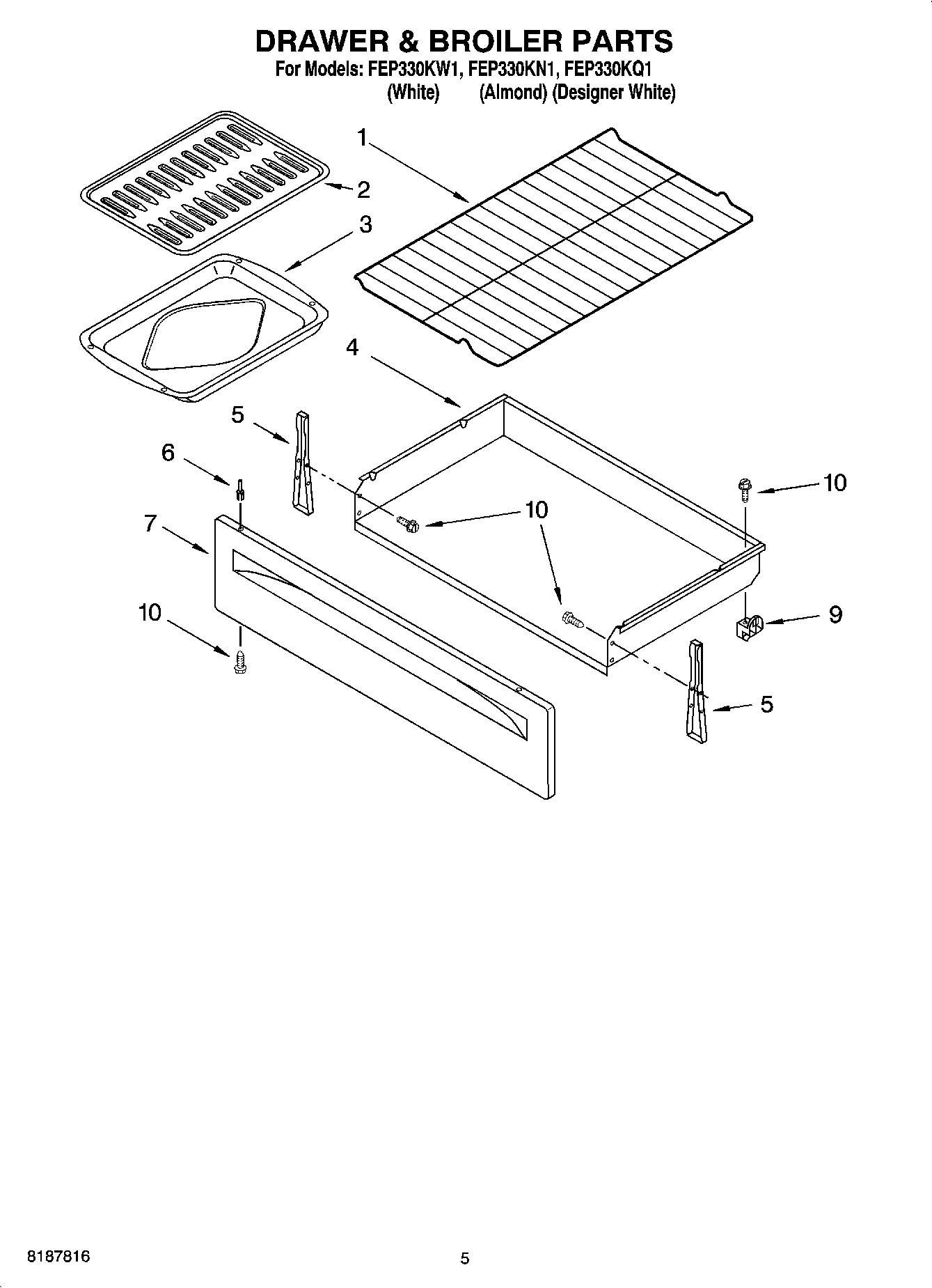 04 - DRAWER & BROILER PARTS