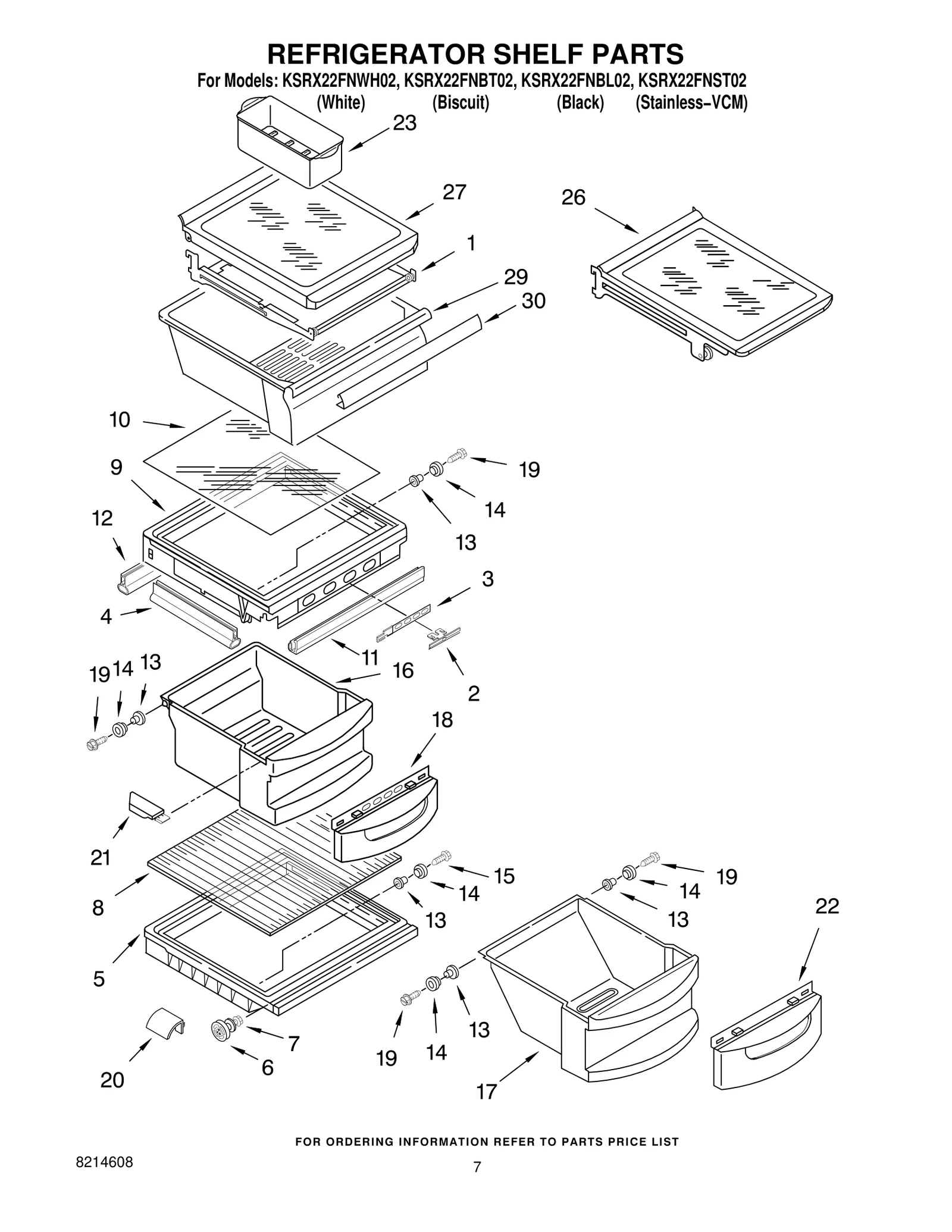 REFRIGERATOR SHELF PARTS