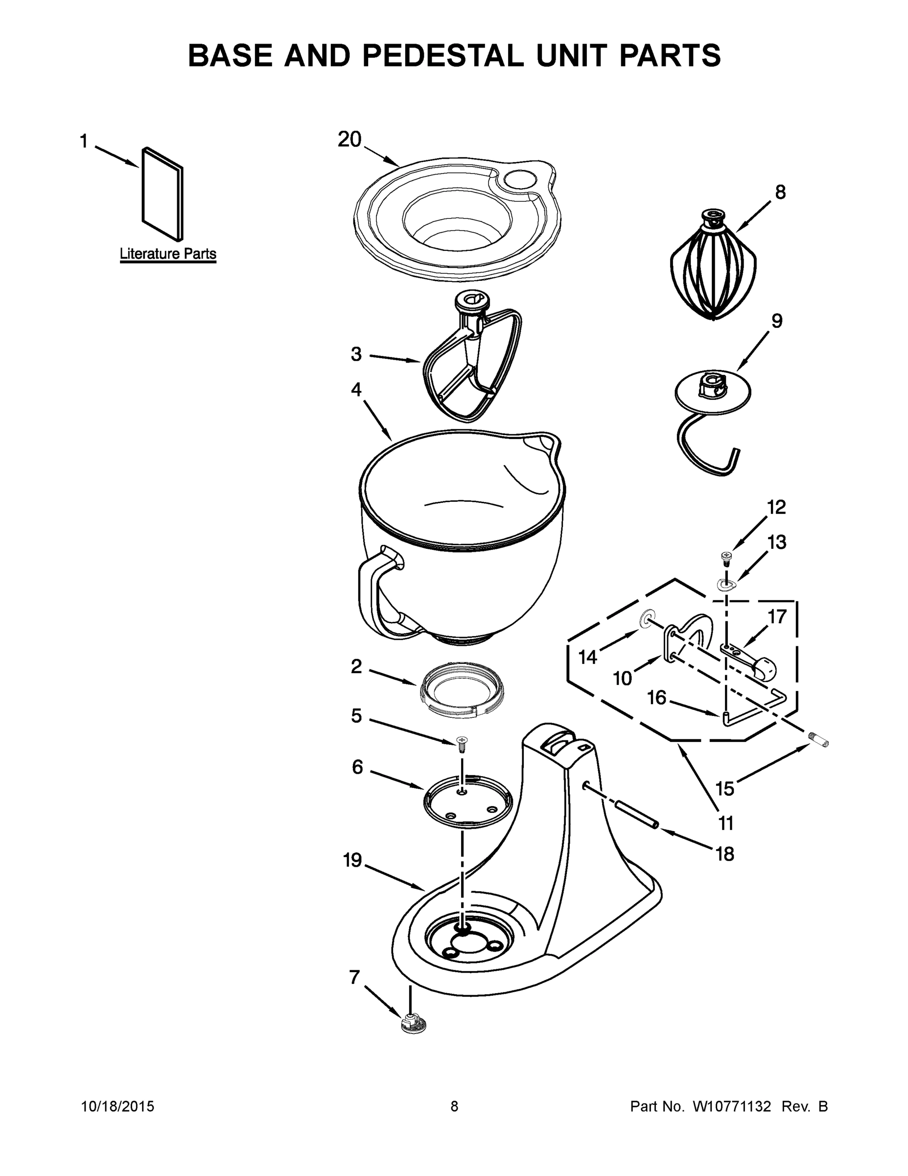 05 - BASE AND PEDESTAL UNIT PARTS