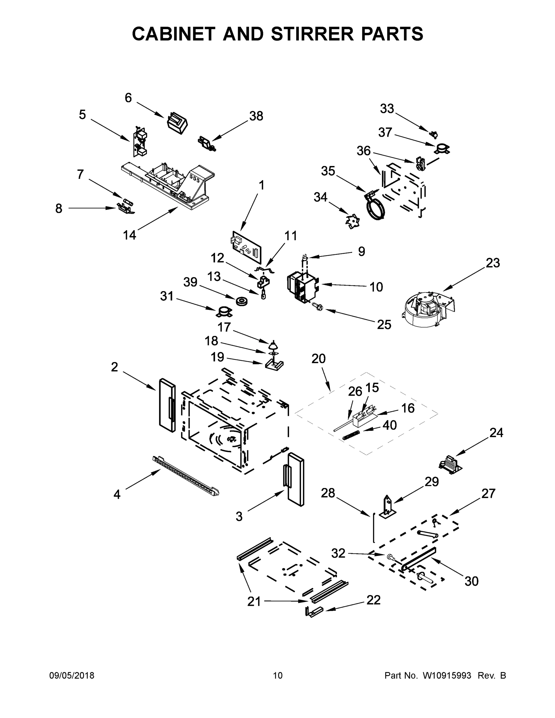 06 - CABINET AND STIRRER PARTS